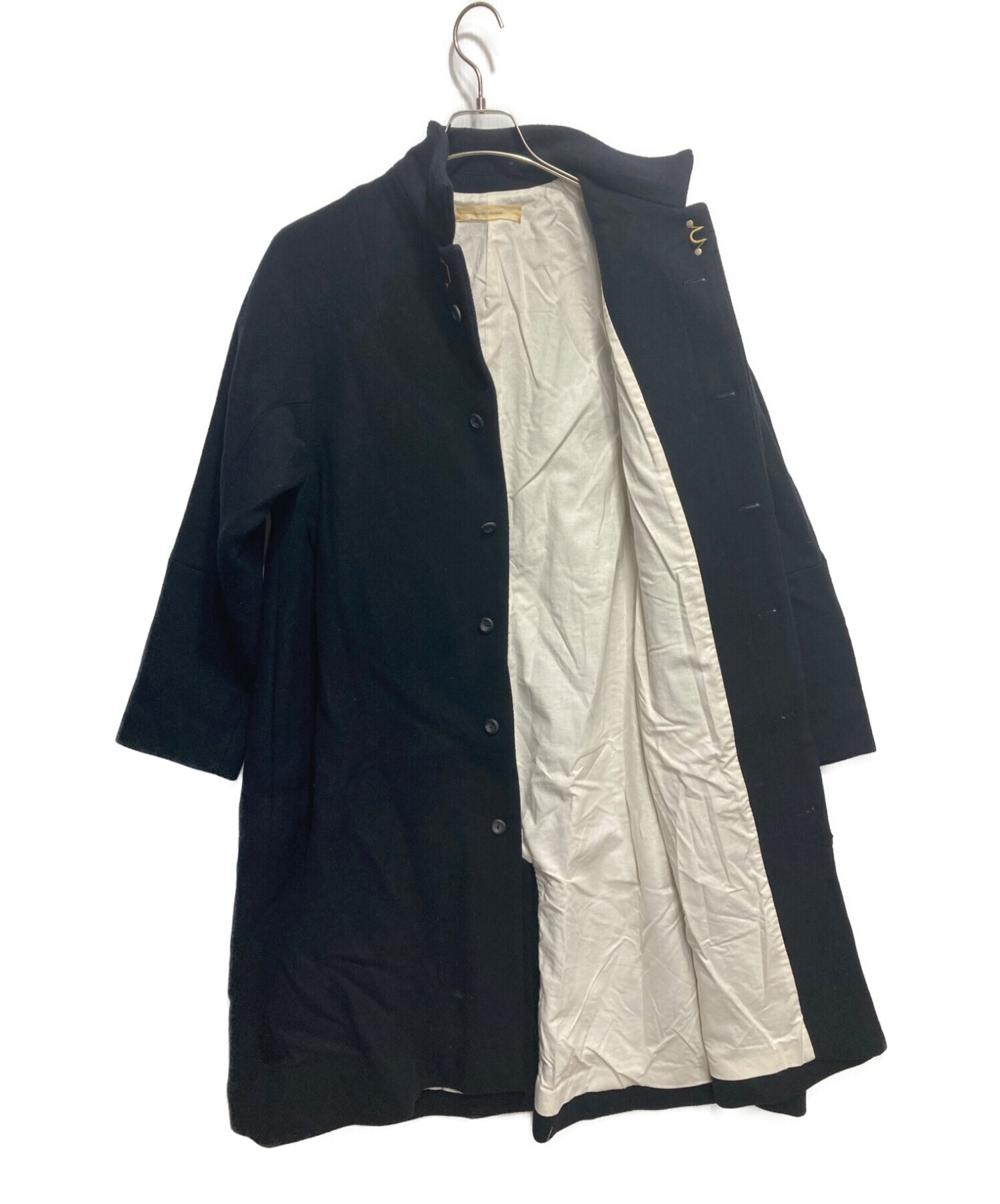 SUZUKI TAKAYUKI (スズキタカユキ) スタンディングカラーコート ブラック サイズ:2