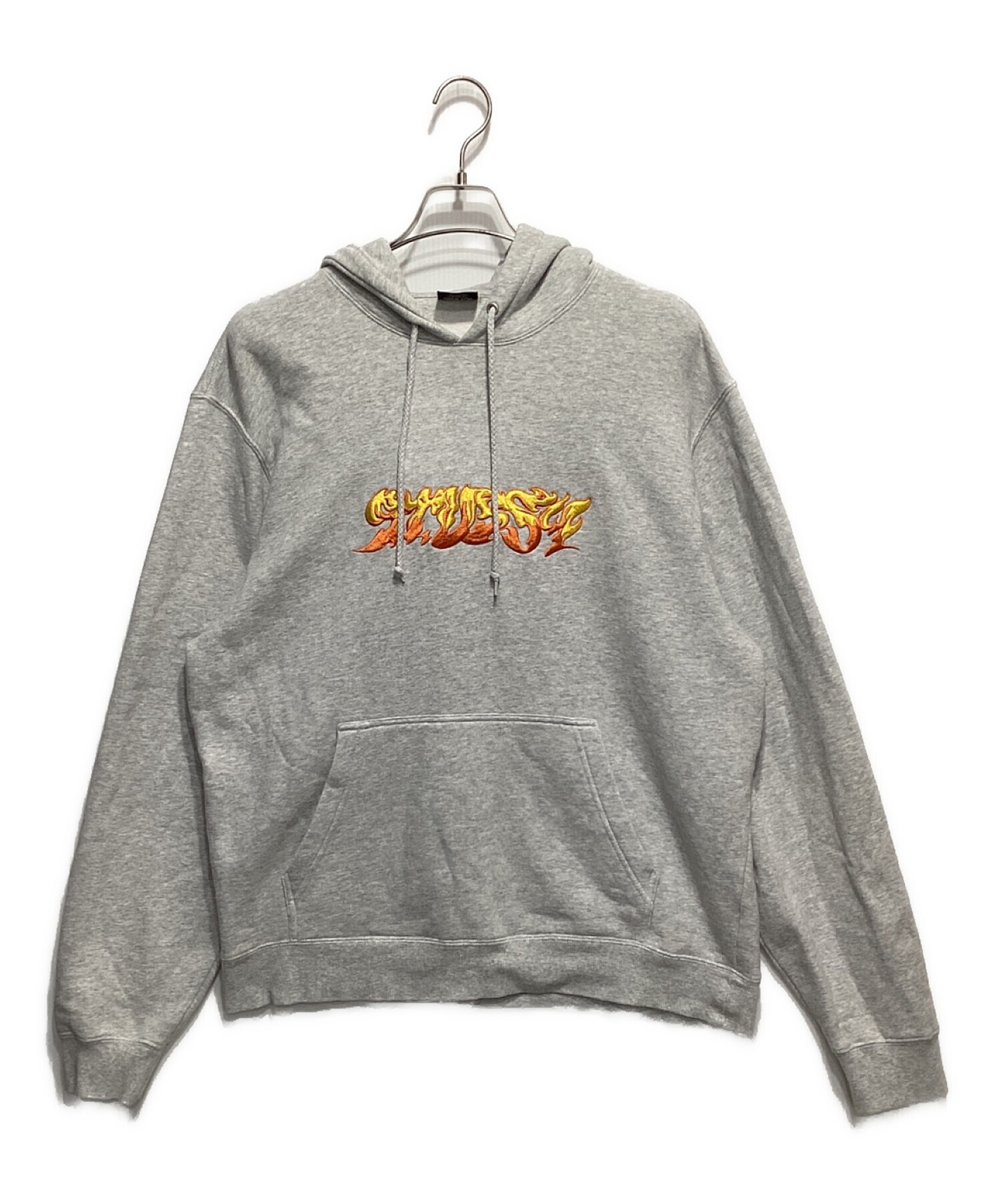 stussy (ステューシー) プルオーバーパーカー グレー サイズ:L