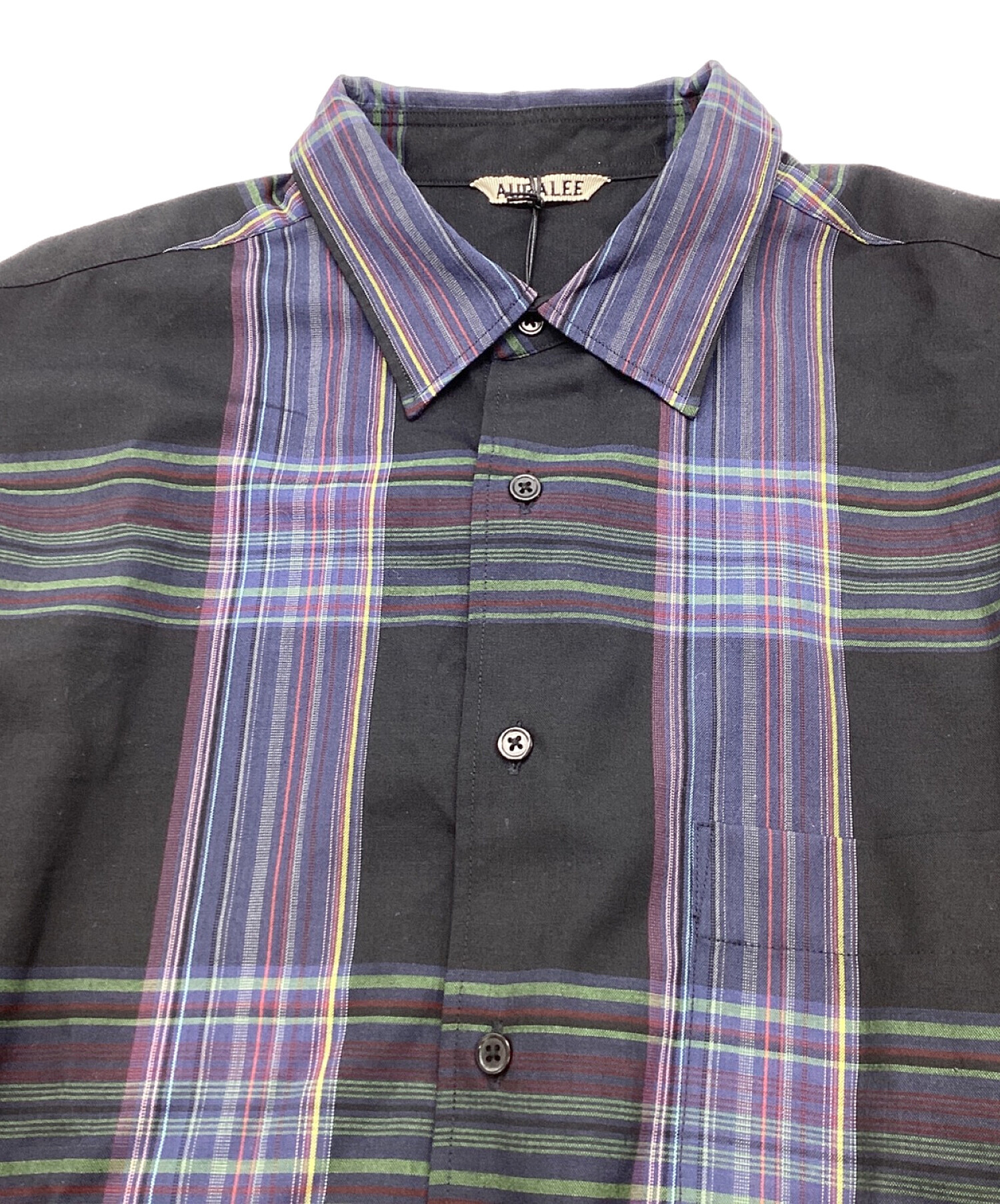 中古・古着通販】AURALEE (オーラリー) SUPER LIGHT WOOL CHECK SHIRTS