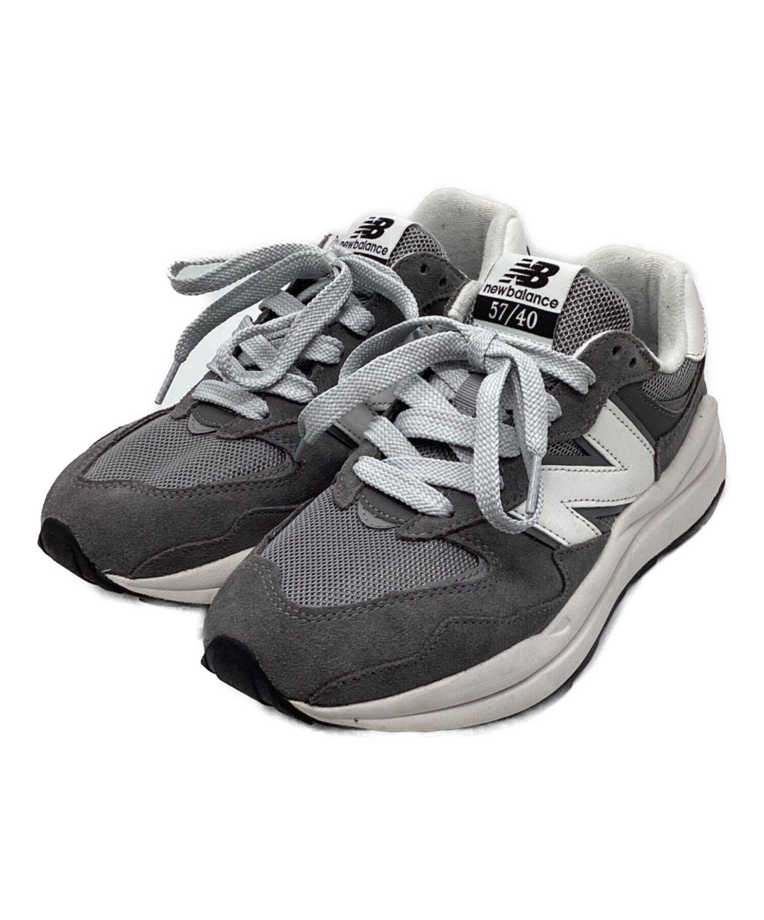 NEW BALANCE (ニューバランス) ローカットスニーカー グレー サイズ:25.5