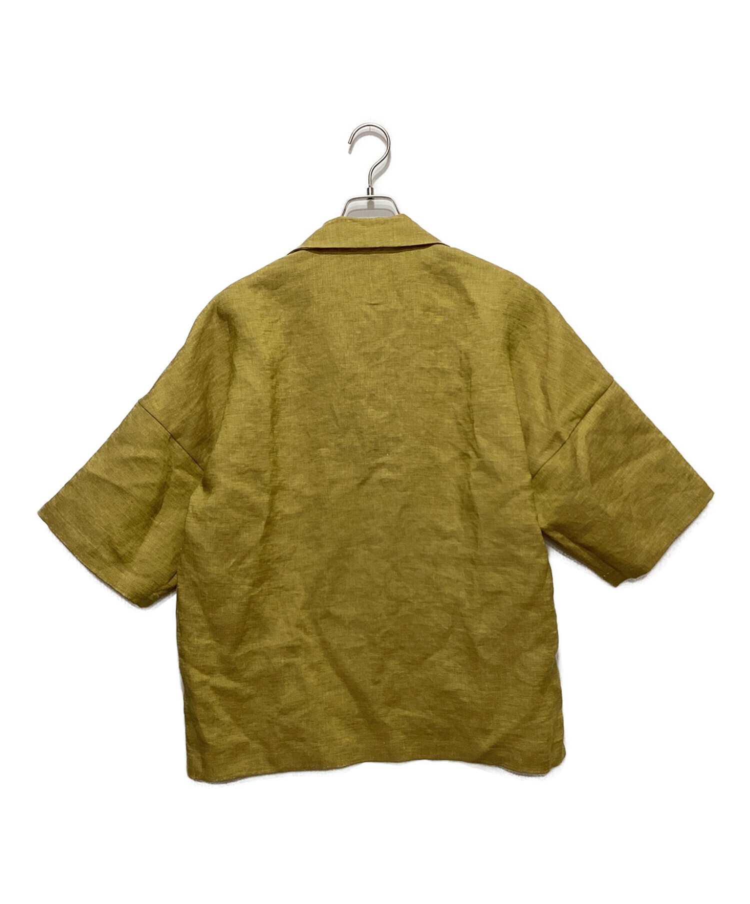 SUNSEA (サンシー) リバーシブルオープンカラーシャツ イエロー サイズ:3