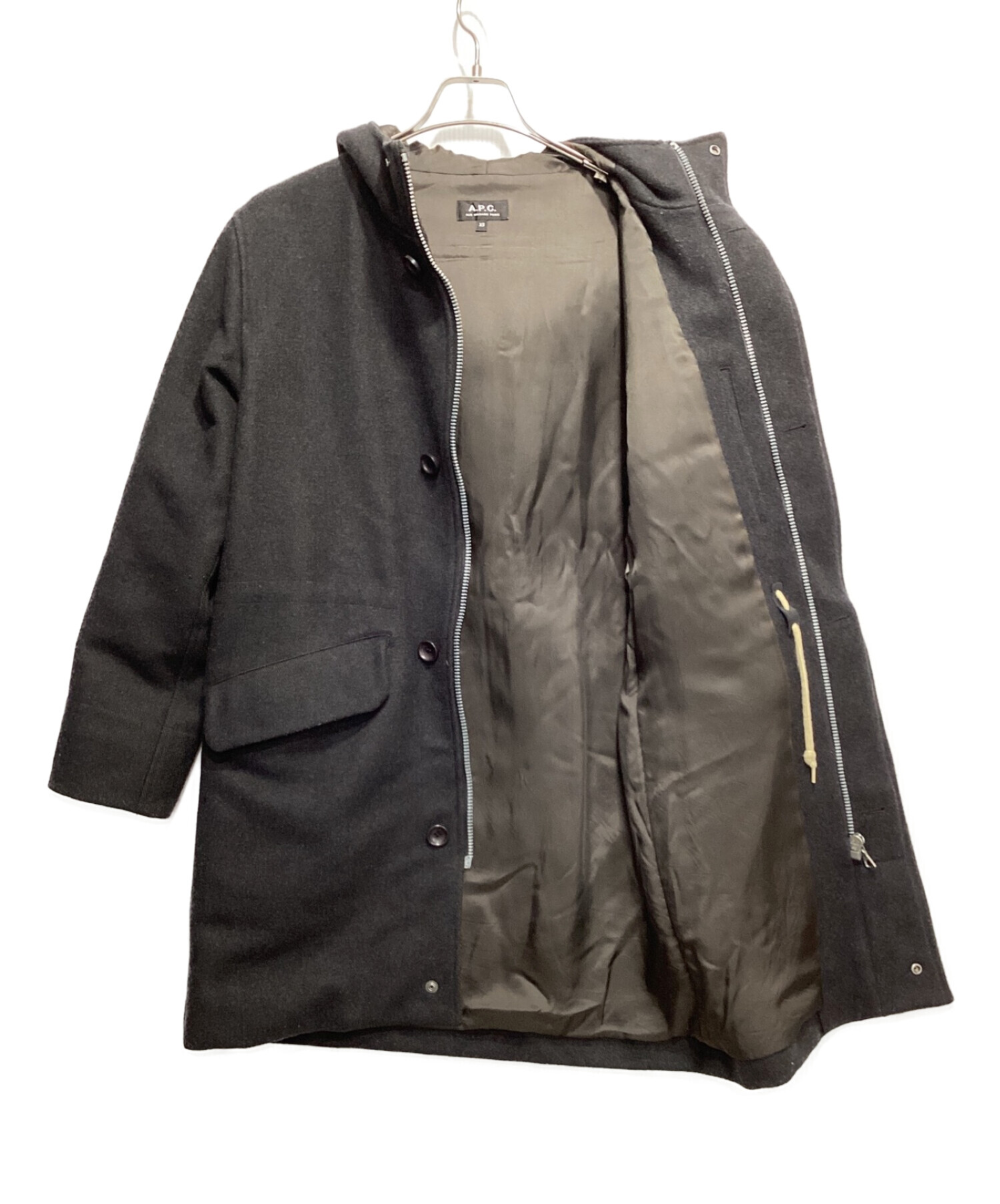 中古・古着通販】A.P.C. (アー・ペー・セー) フーデッドコート