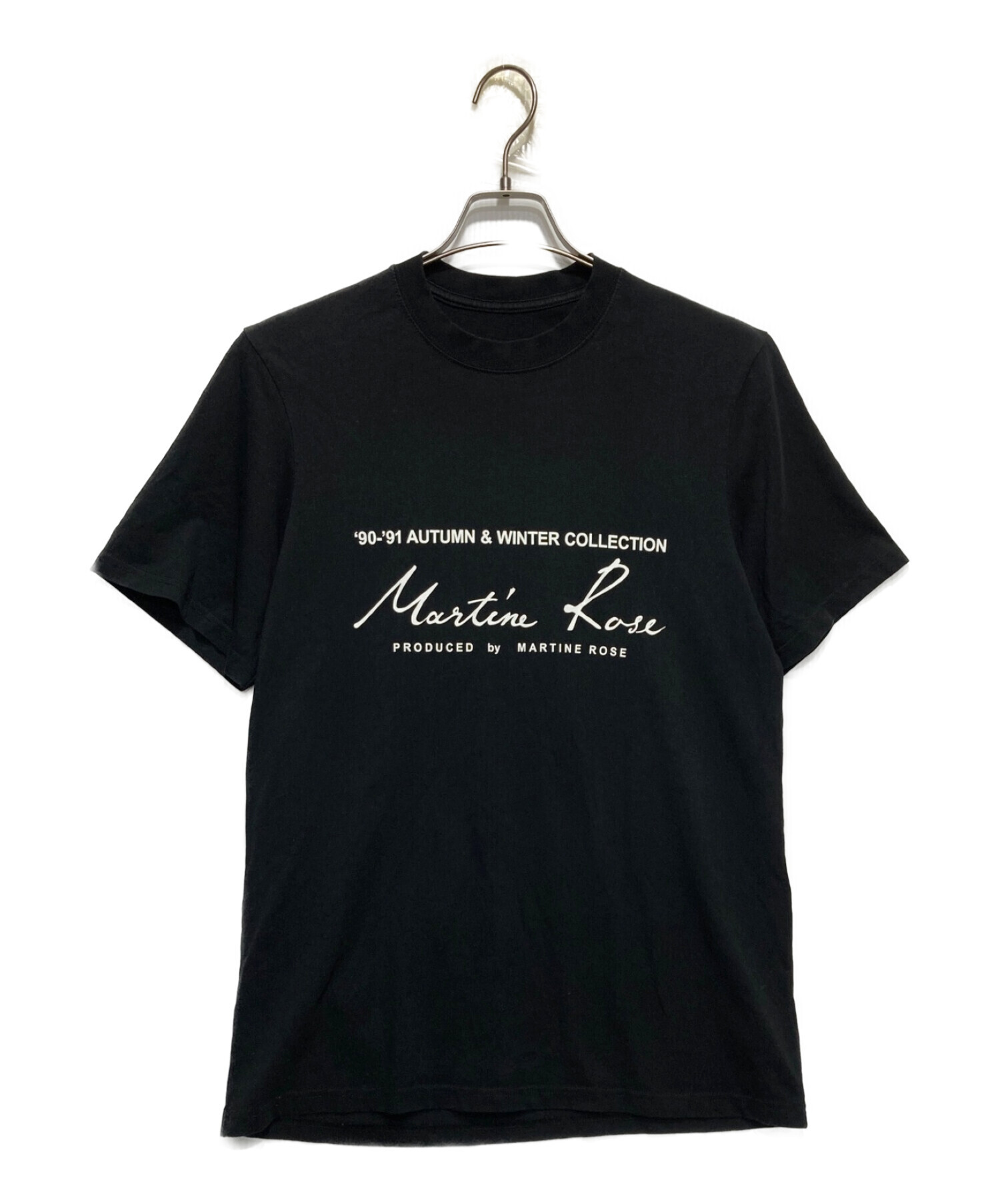 MARTINE ROSE (マーティン・ローズ) プリントTシャツ ブラック サイズ:M