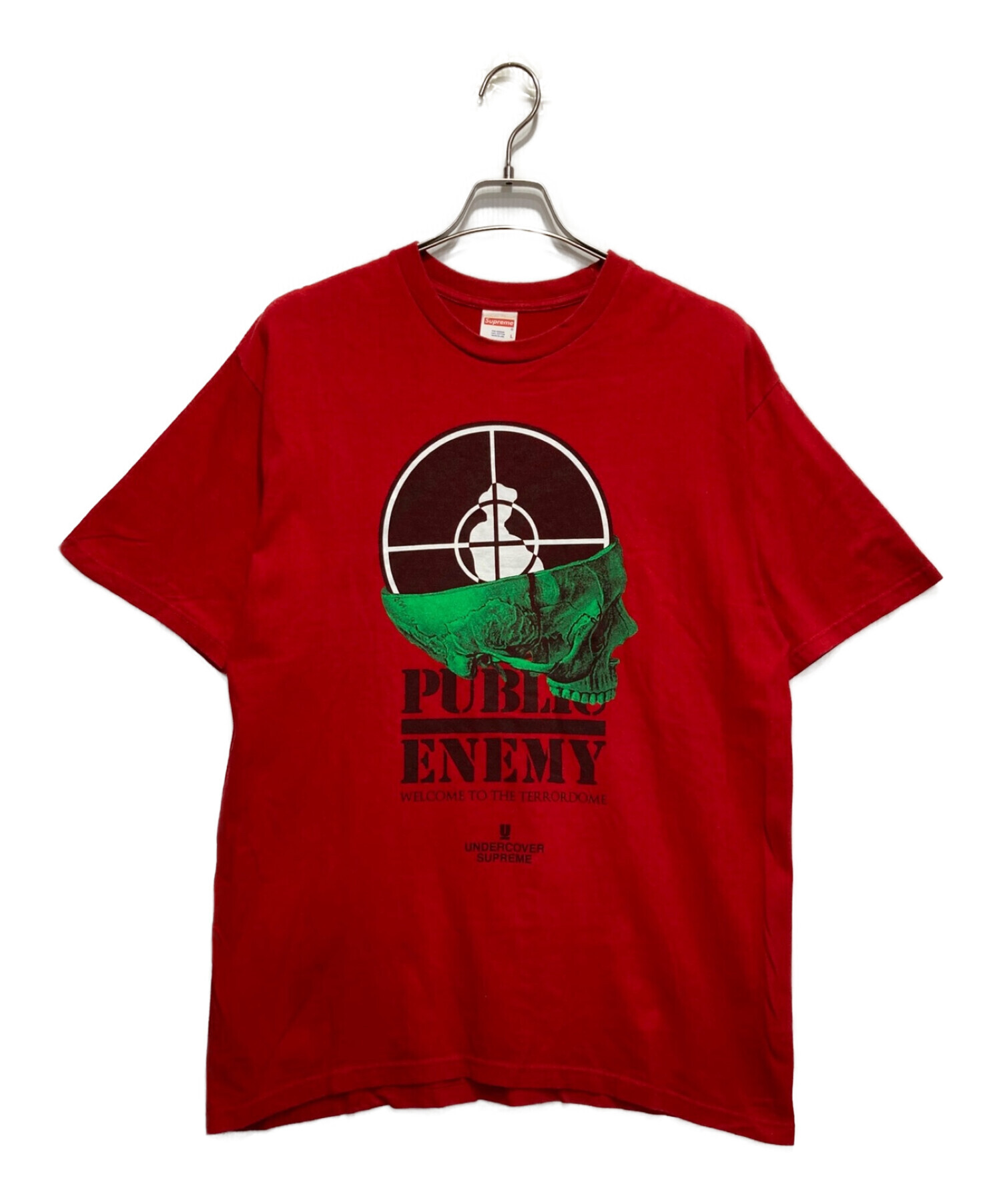 SUPREME (シュプリーム) UNDERCOVER (アンダーカバー) Public Enemy Terrordome Tee レッド サイズ:L