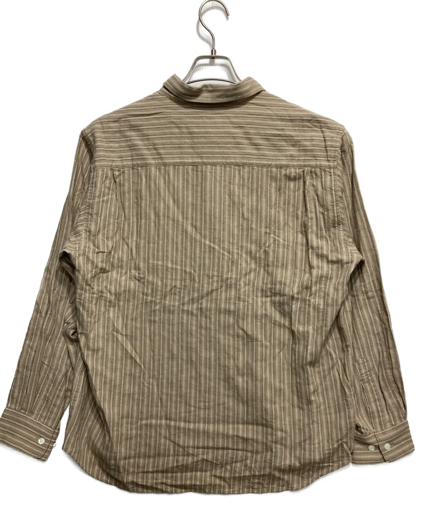 中古・古着通販】BoTT (ボット) Stripe Pullover Shirt ベージュ