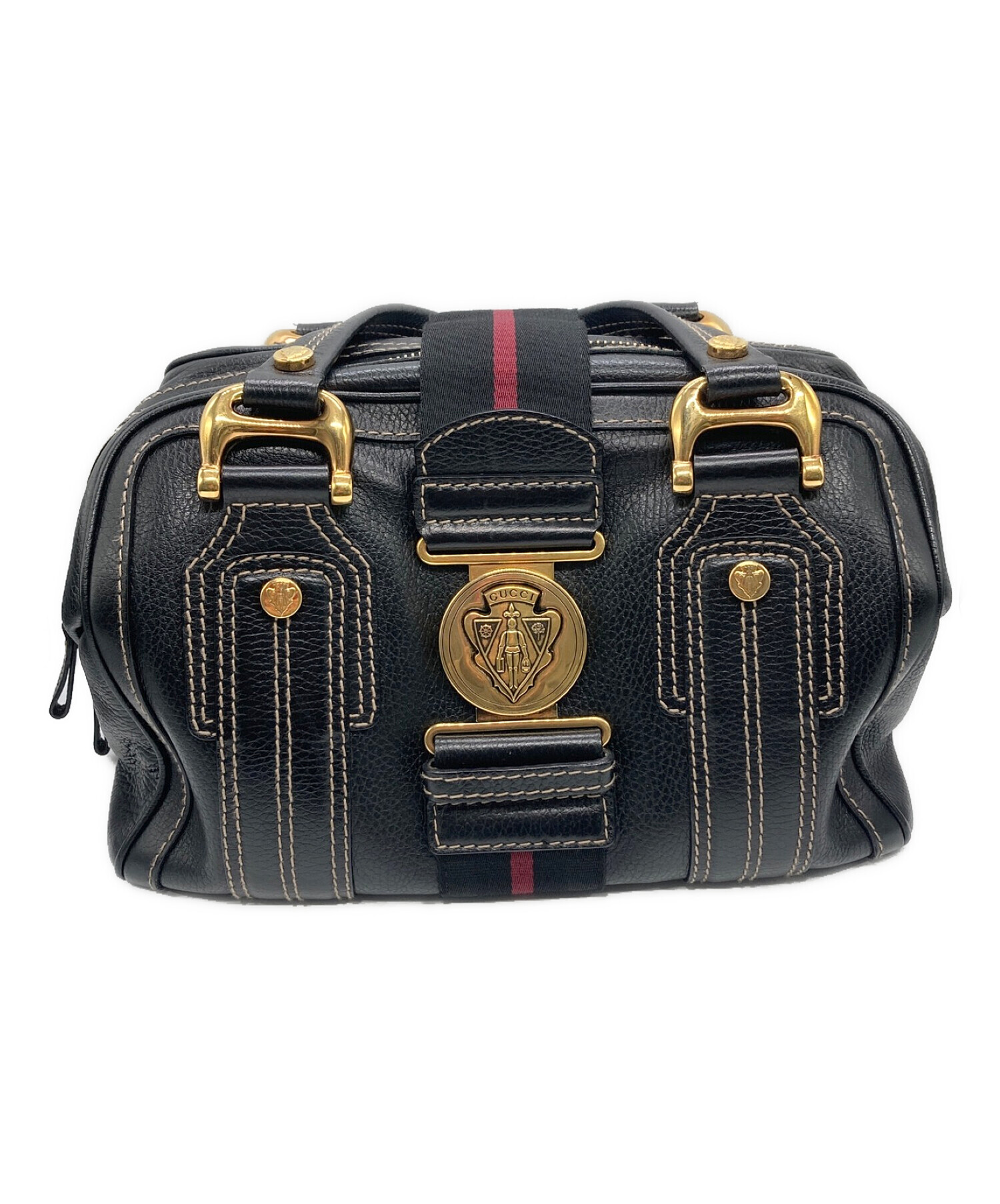 中古・古着通販】GUCCI (グッチ) ヒステリアボストンバッグ ブラック