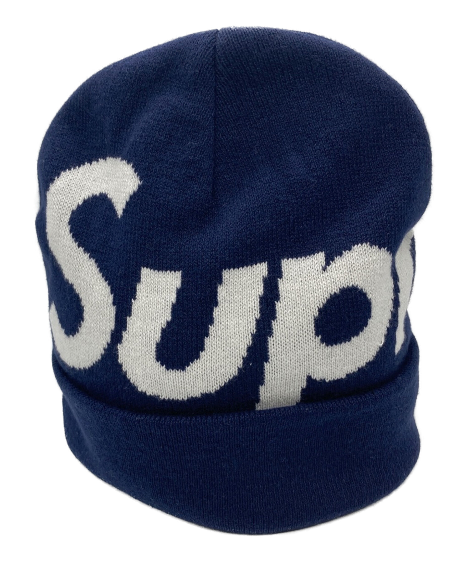 SUPREME (シュプリーム) ニット帽 ネイビー サイズ:-