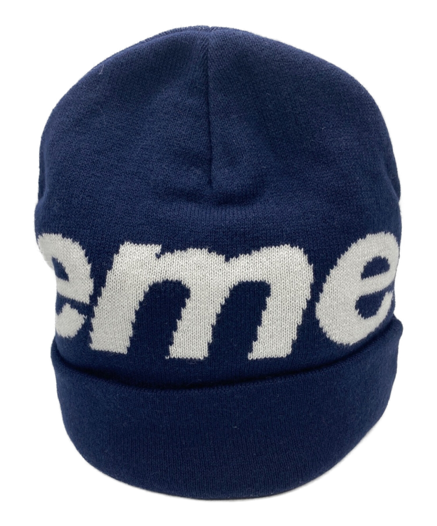SUPREME (シュプリーム) ニット帽 ネイビー サイズ:-