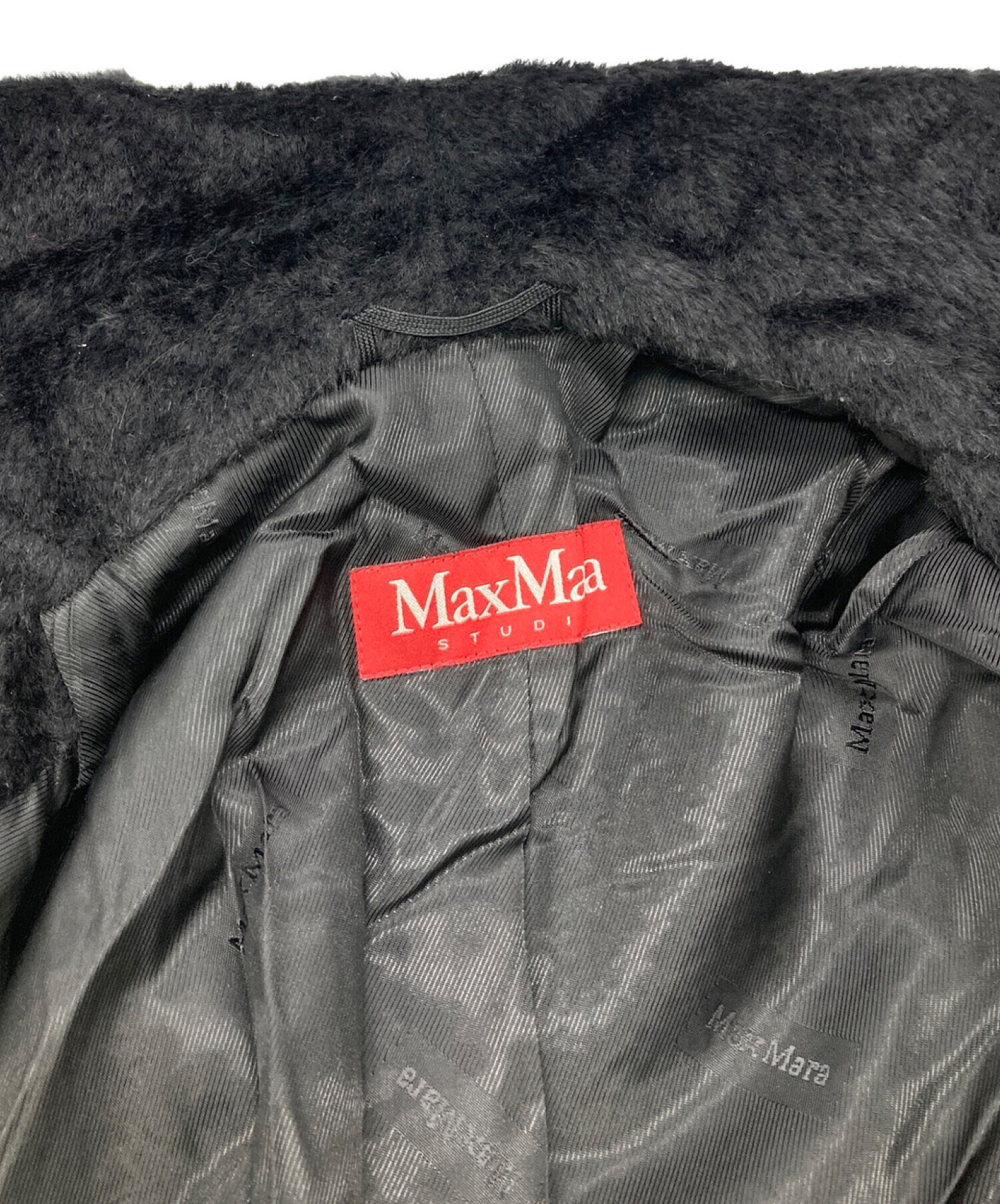 Max Mara Studio (マックスマーラ ストゥディオ) アルパカブレンドコート ブラック サイズ:J34　GB2