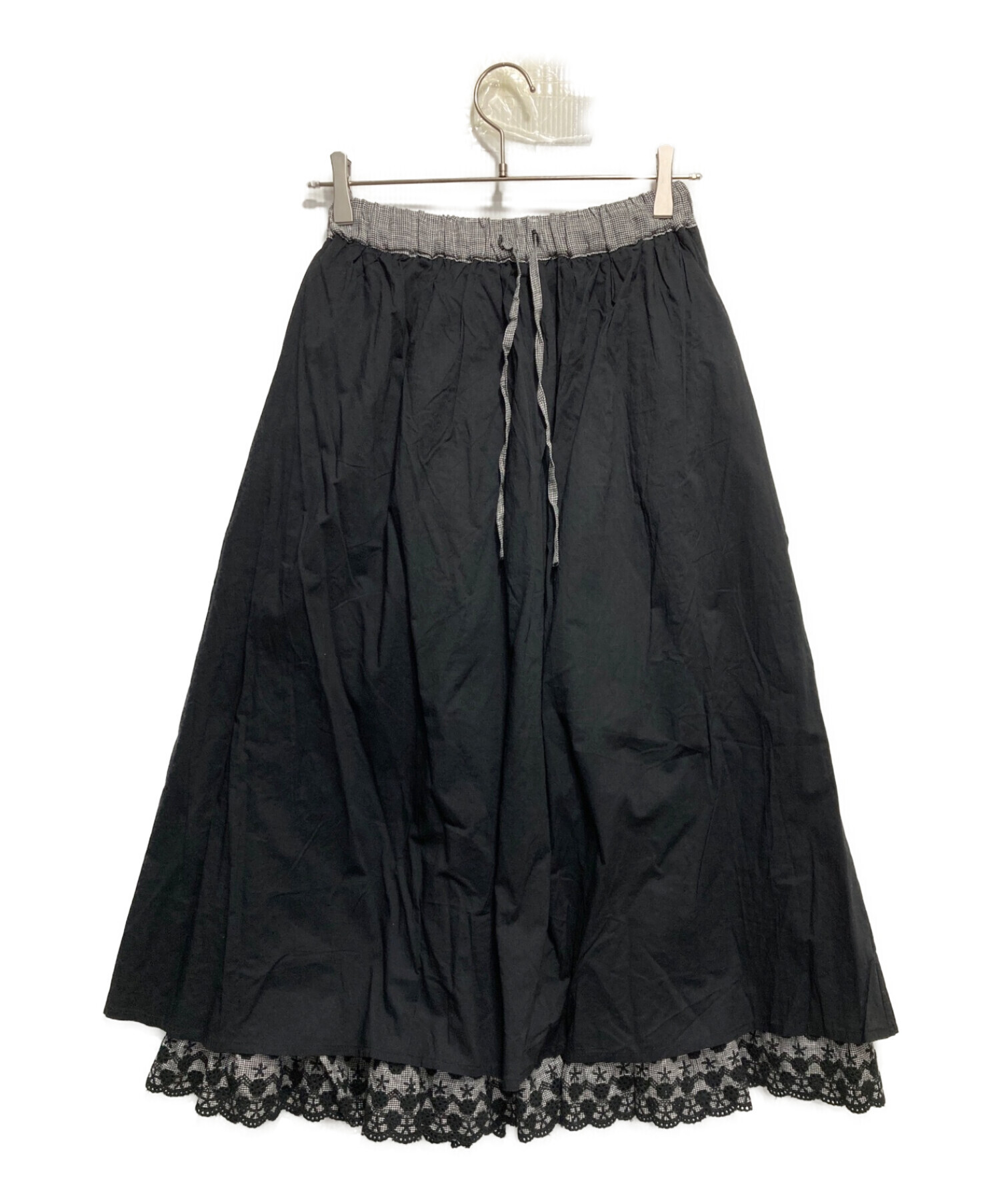 Samansa Mos2 (サマンサモスモス) kazumi (カズミ) 刺繍レース3WAYスカート ブラック サイズ:F 未使用品