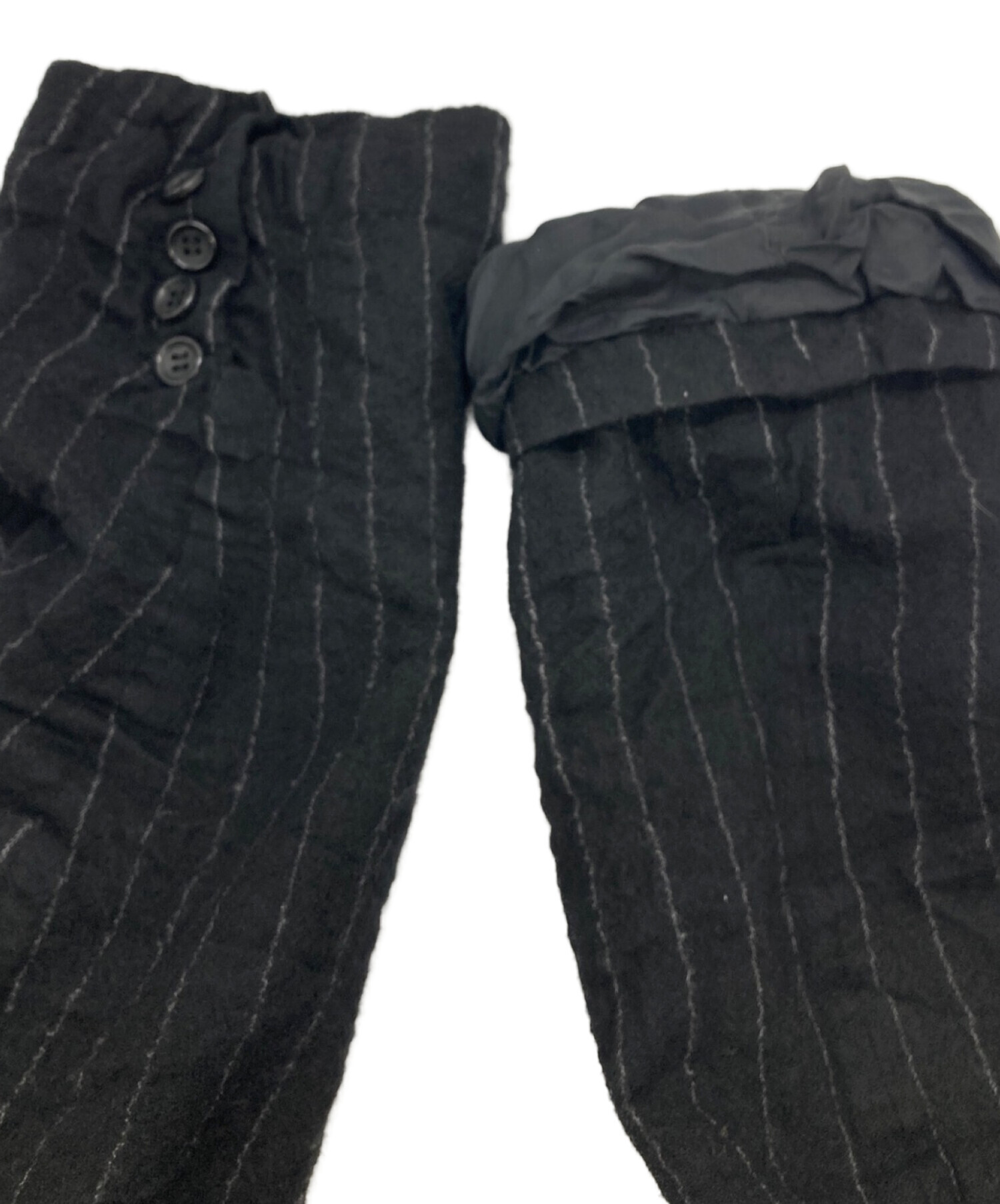 中古・古着通販】COMME des GARCONS HOMME DEUX (コムデギャルソン オム ドゥ) ウール縮絨ストライプジャケット ブラック  サイズ:M｜ブランド・古着通販 トレファク公式【TREFAC FASHION】スマホサイト