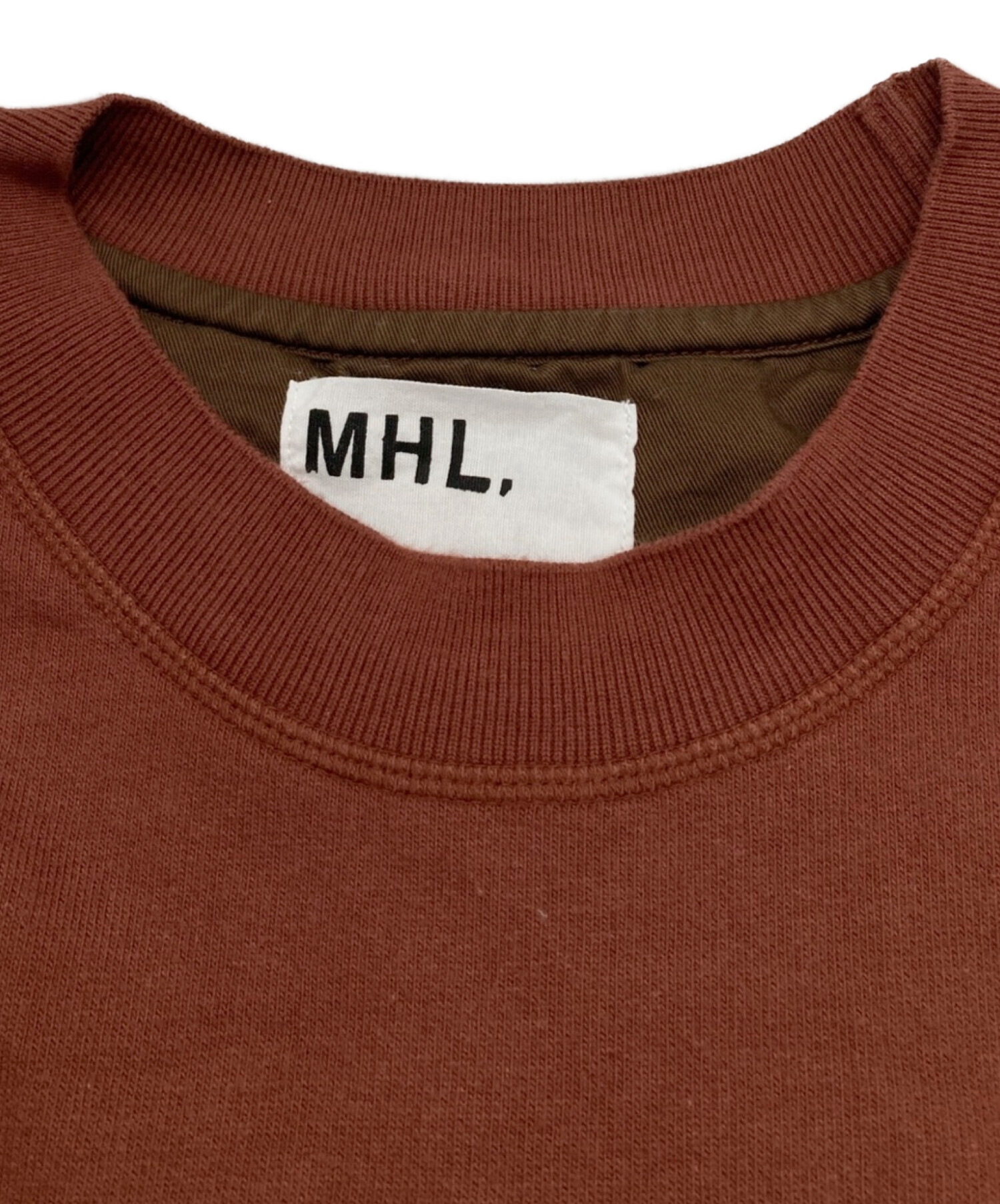 中古・古着通販】MHL (エムエイチエル) LIGHTWEIGHT LOOPBACKスウェット ブラウン サイズ:L｜ブランド・古着通販  トレファク公式【TREFAC FASHION】スマホサイト