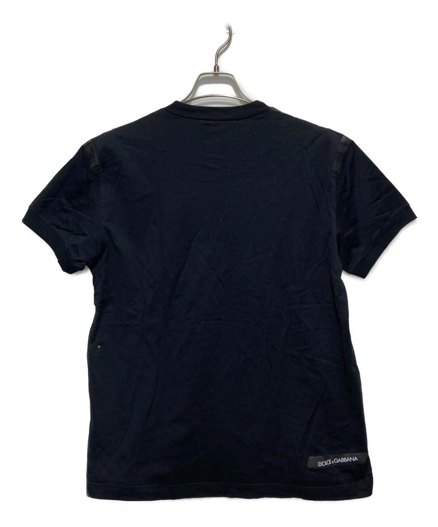DOLCE & GABBANA (ドルチェ＆ガッバーナ) プリントTシャツ ブラック サイズ:54