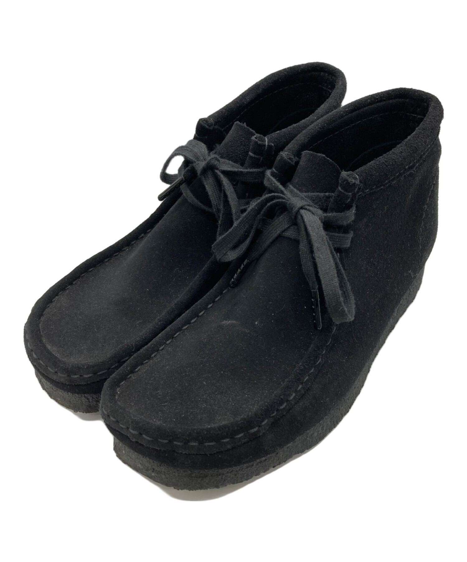 【オーダー】clarks original ワラビー 26 ブラックスエード 靴