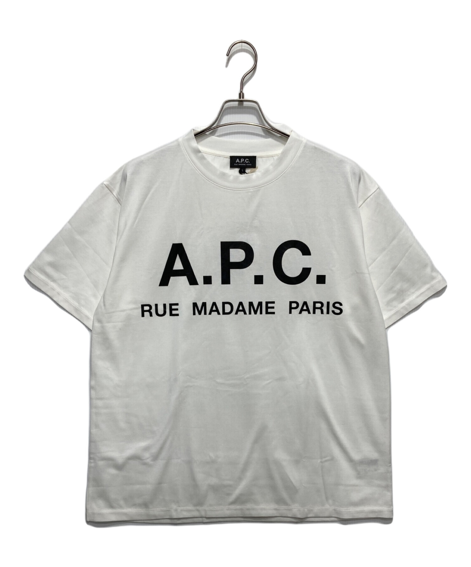 中古・古着通販】A.P.C. (アーペーセー) EDIFICE (エディフィス) 別注 ロゴプリント オーバーサイズTシャツ ホワイト サイズ:L｜ブランド・古着通販  トレファク公式【TREFAC FASHION】スマホサイト