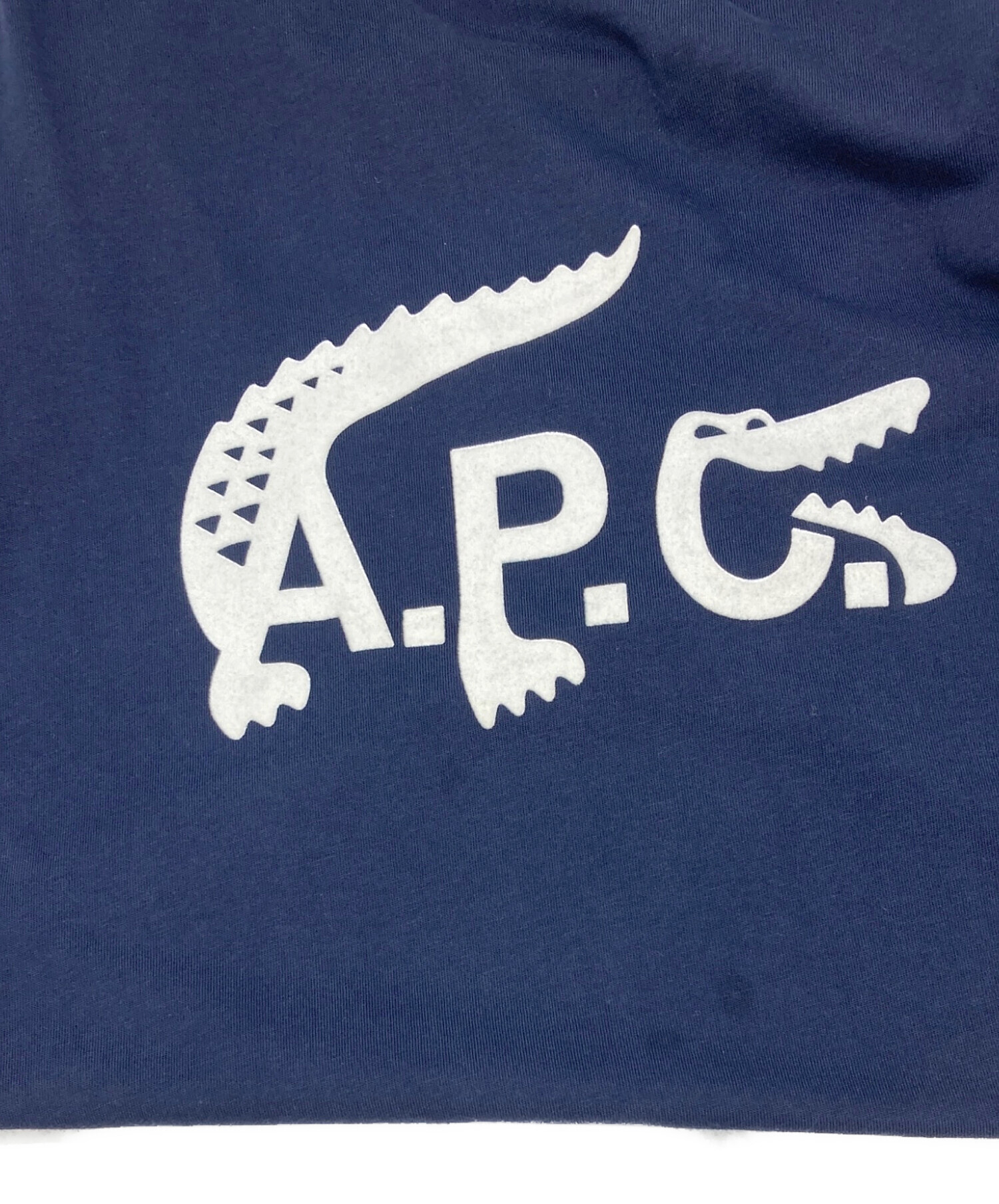 中古・古着通販】A.P.C. (アーペーセー) LACOSTE (ラコステ) ロゴＴシャツ ネイビー サイズ:Ｍ｜ブランド・古着通販  トレファク公式【TREFAC FASHION】スマホサイト