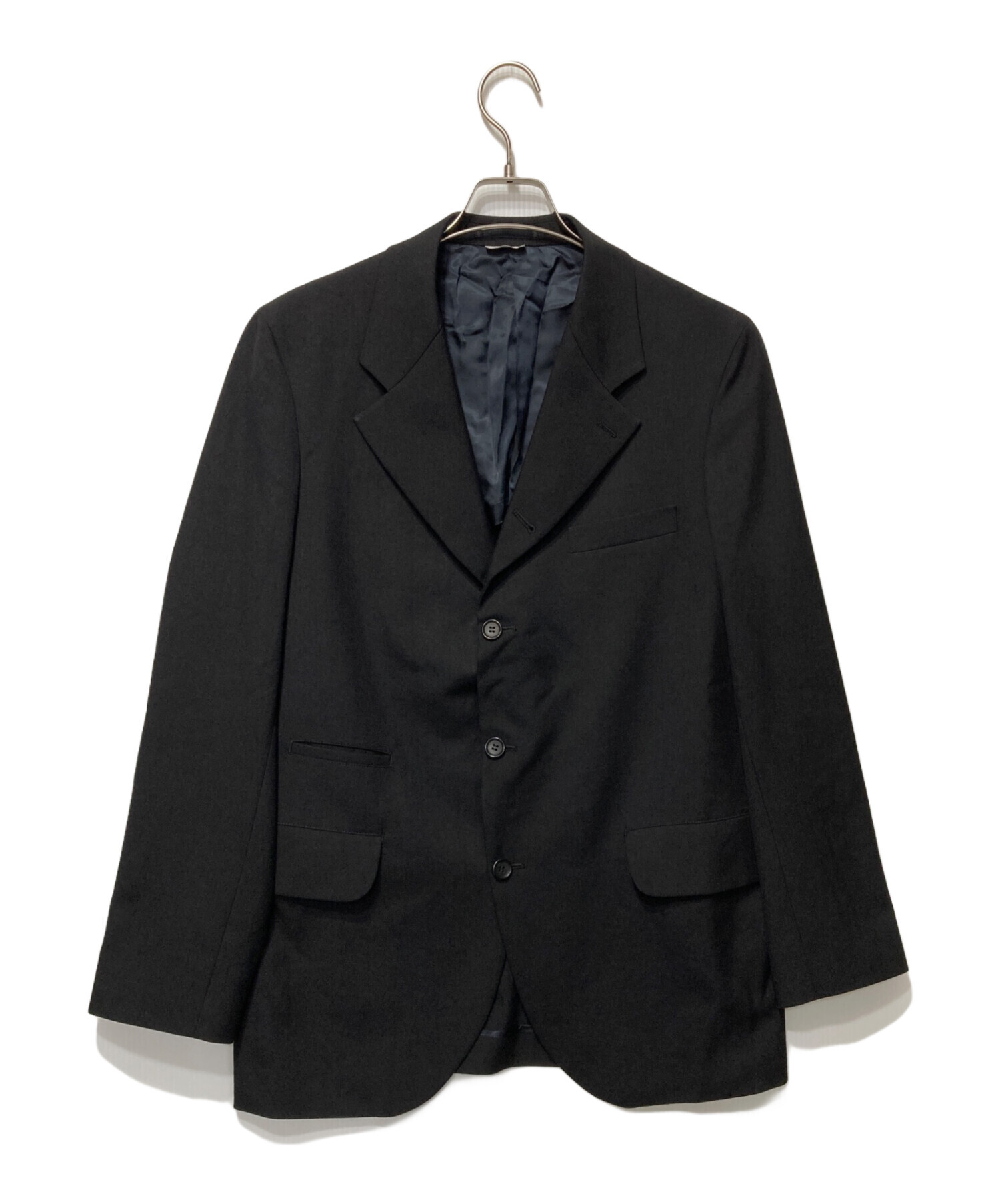 中古・古着通販】COMME des GARCONS HOMME DEUX (コムデギャルソン オム ドゥ) テーラードジャケット ブラック  サイズ:L｜ブランド・古着通販 トレファク公式【TREFAC FASHION】スマホサイト