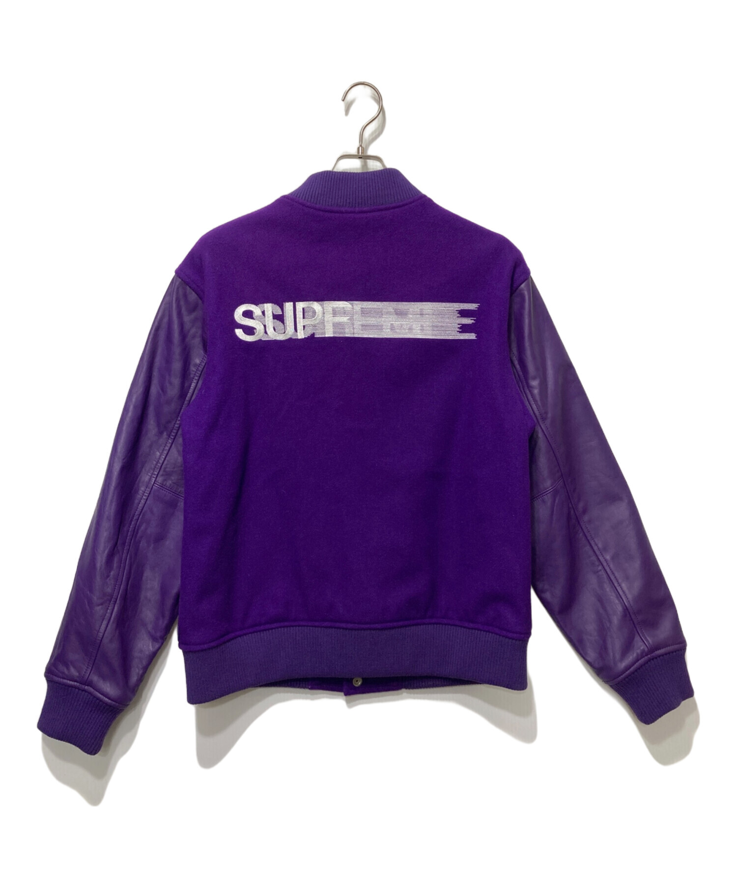 中古・古着通販】SUPREME (シュプリーム) モーションロゴバーシティジャケット パープル サイズ:Ｍ｜ブランド・古着通販  トレファク公式【TREFAC FASHION】スマホサイト