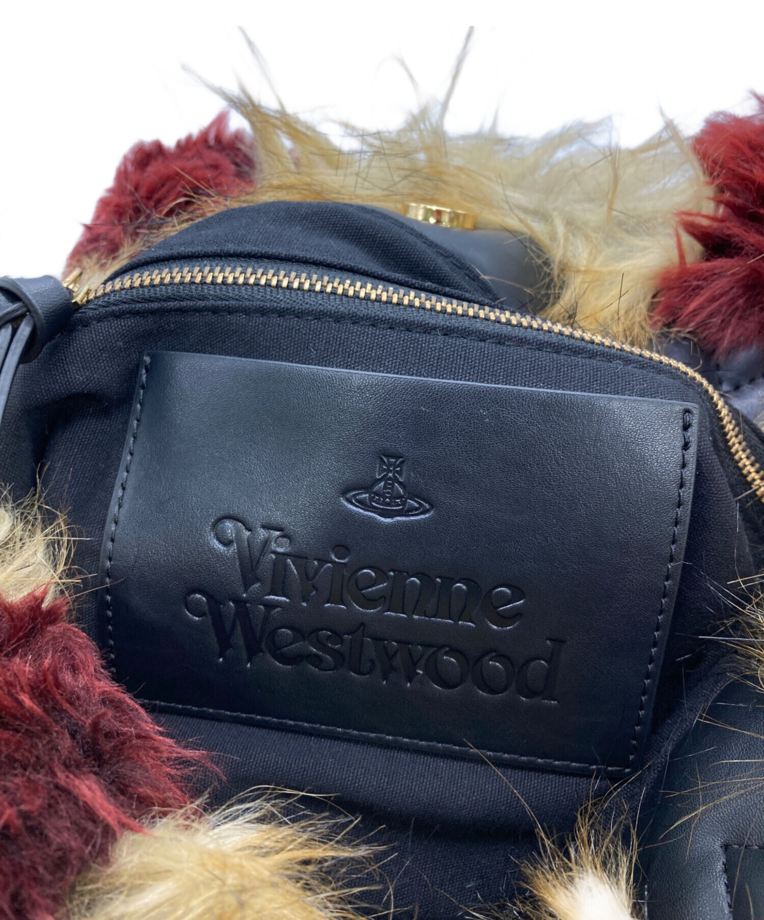 Vivienne Westwood (ヴィヴィアン ウエストウッド) ファーハンドバッグ マルチカラー