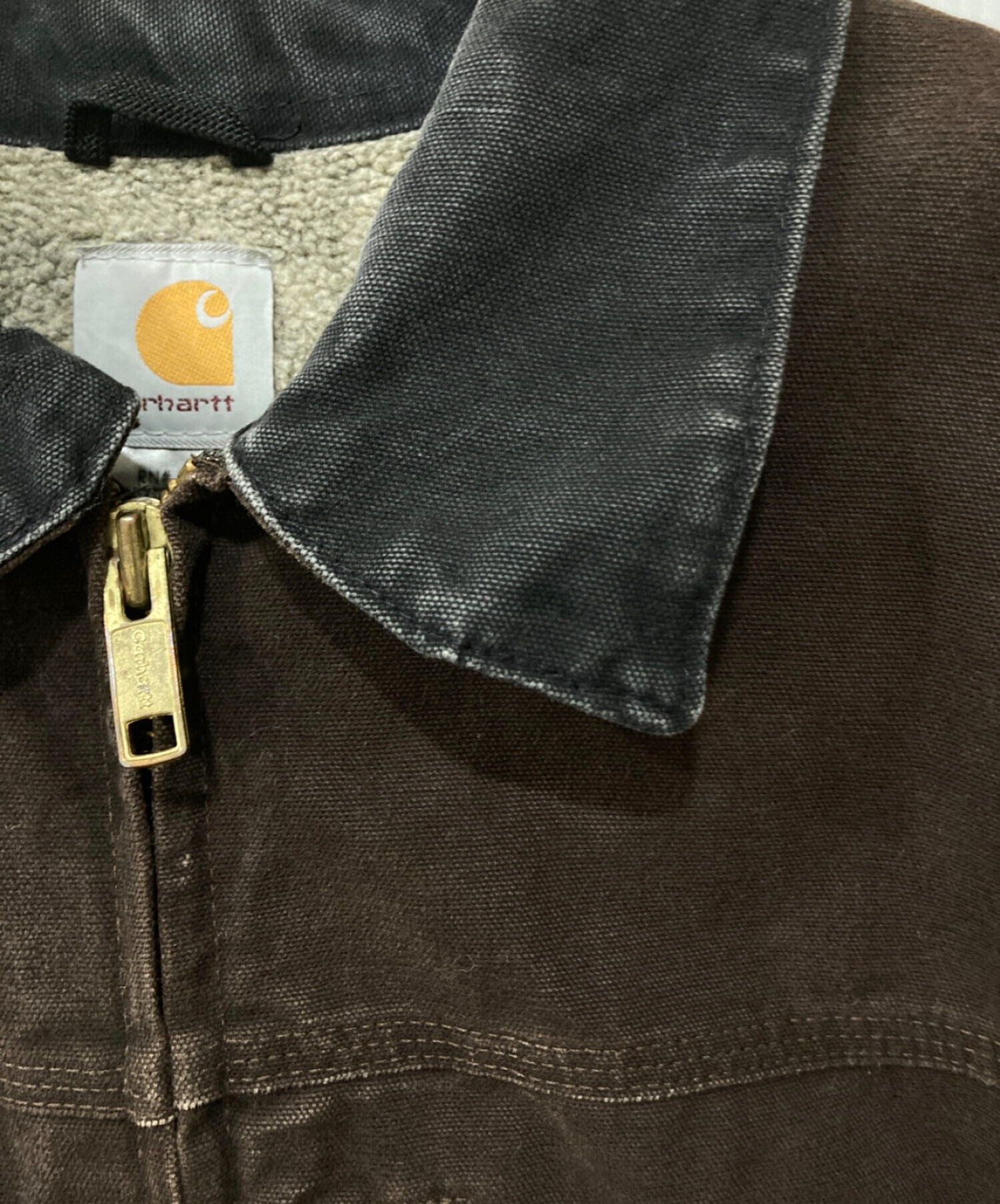 CarHartt (カーハート) ダックジャケット ブラウン サイズ:XL