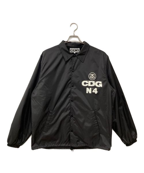 中古・古着通販】CDG (シーディージー コムデギャルソン) stussy (ステューシー) コーチジャケット ブラック サイズ:Ｌ｜ブランド・古着通販  トレファク公式【TREFAC FASHION】スマホサイト