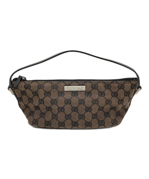 中古・古着通販】GUCCI (グッチ) ポーチ ブラウン サイズ:－｜ブランド