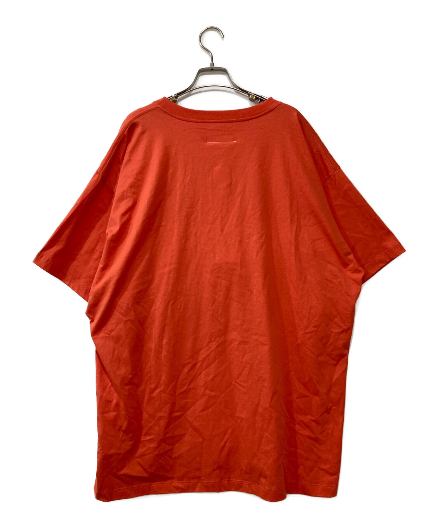 MM6 Maison Margiela (エムエムシックス メゾンマルジェラ) ATELIER PRINTED T-SHIRT オレンジ サイズ:XL