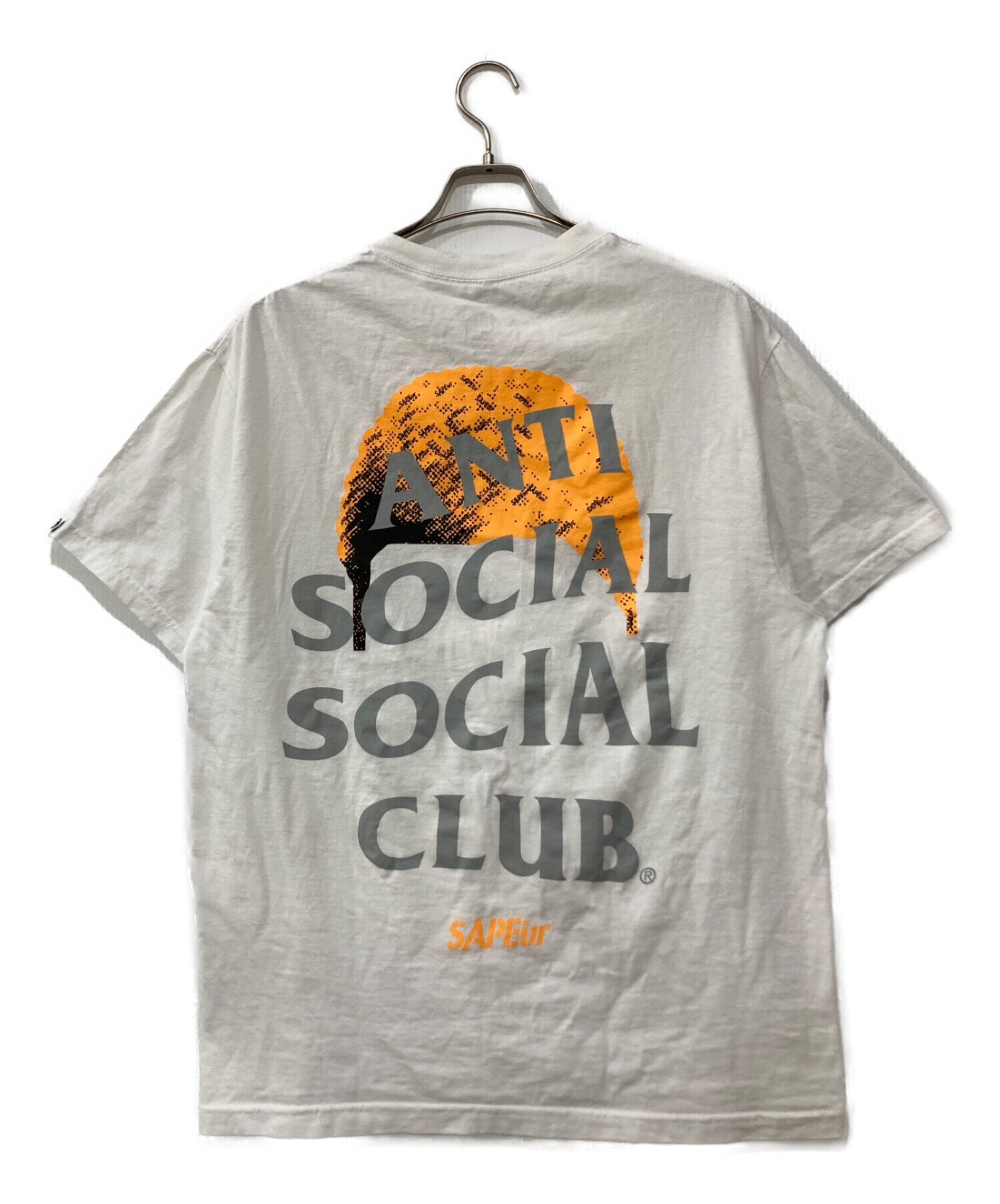 SAPEur (サプール) anti social social CLUB (アンチソーシャルソーシャルクラブ) プリントTシャツ ホワイト サイズ:L