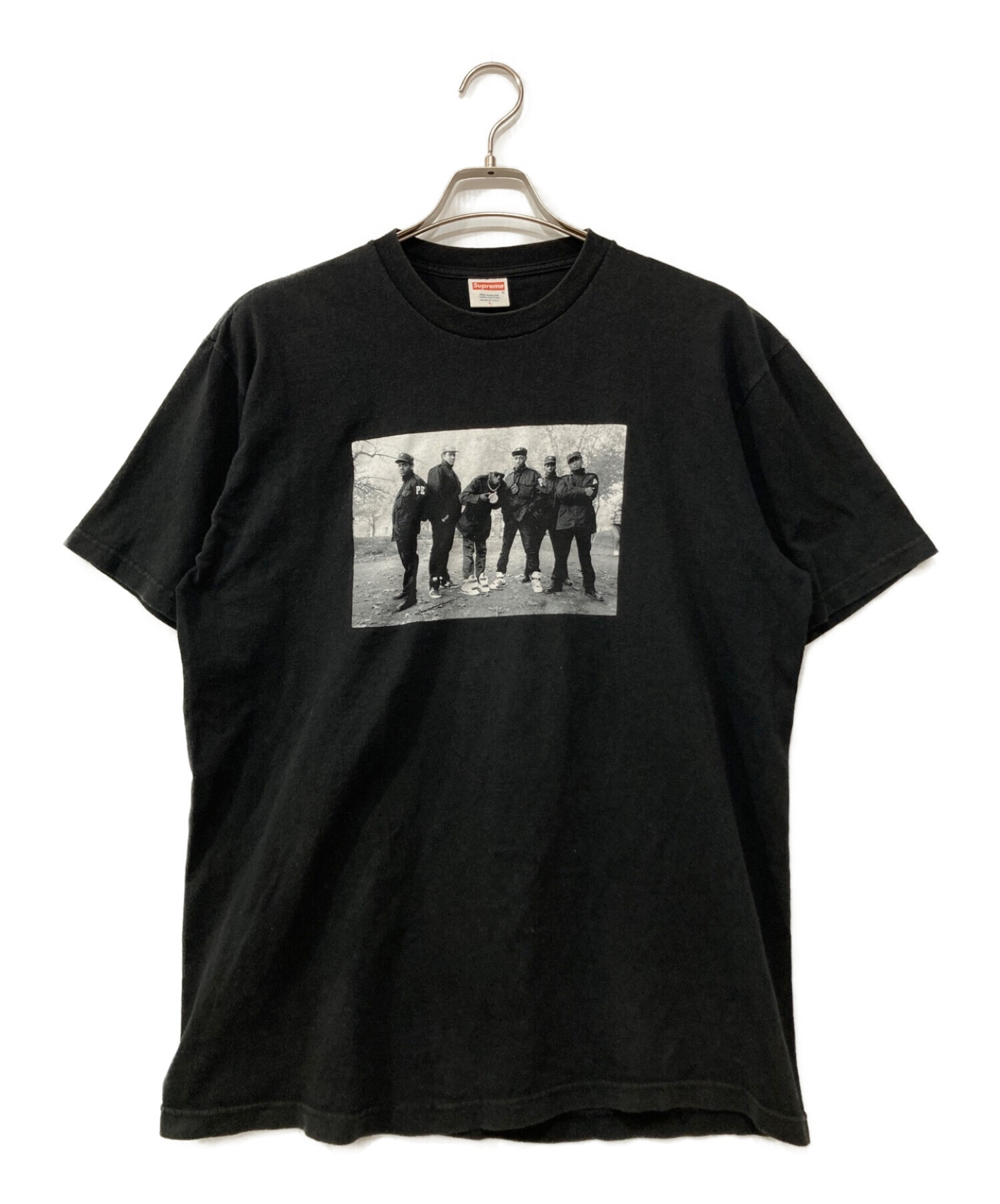 SUPREME (シュプリーム) PUBLIC ENEMY (パブリック エネミー) David Corio T-Shirts ブラック サイズ:L