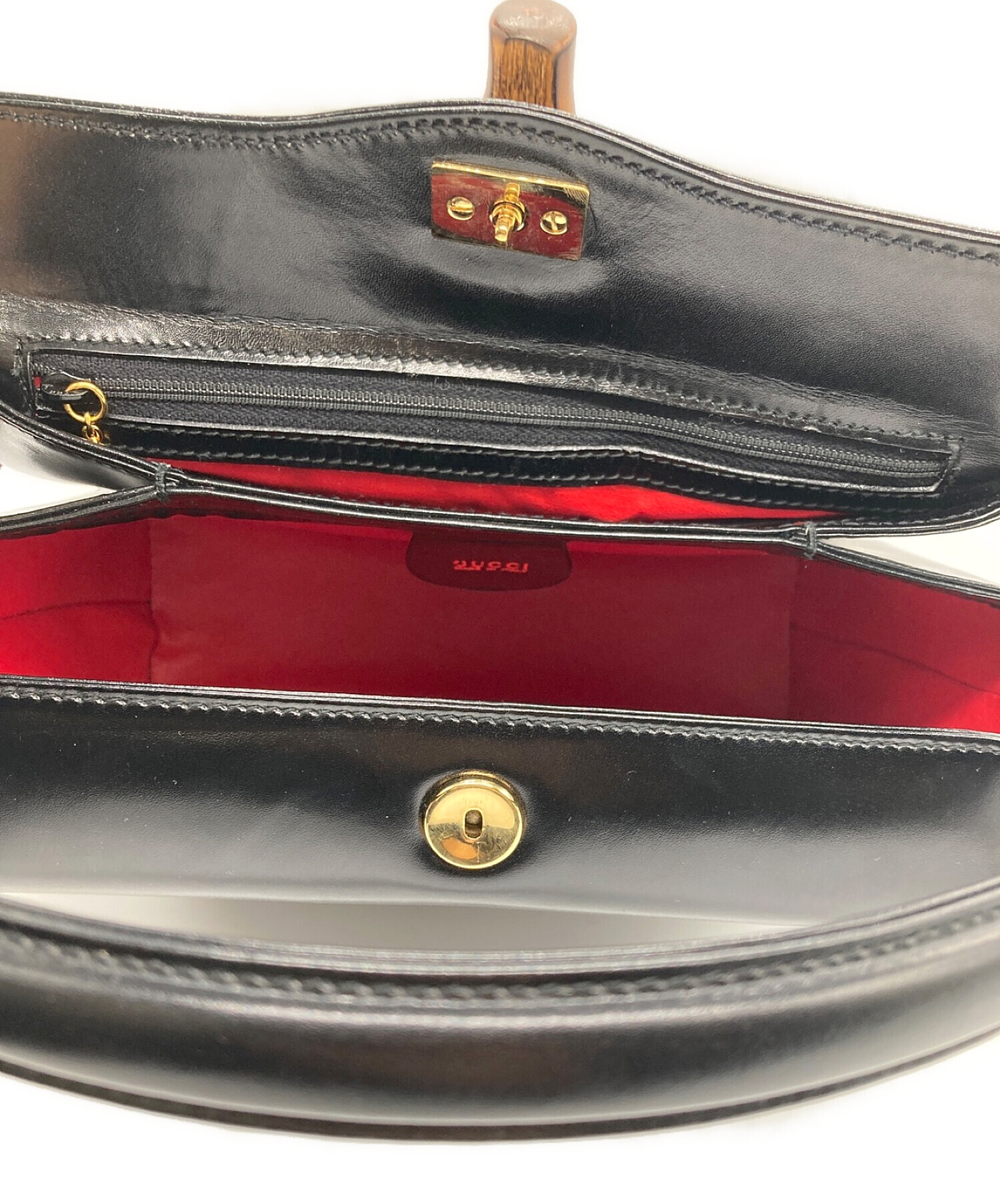 中古・古着通販】GUCCI (グッチ) 2WAYショルダーバッグ ブラック