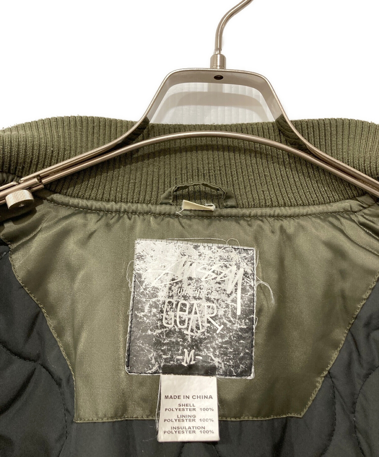 【激レア】USA製 00's STUSSY ステューシー MA1 ブルゾン L