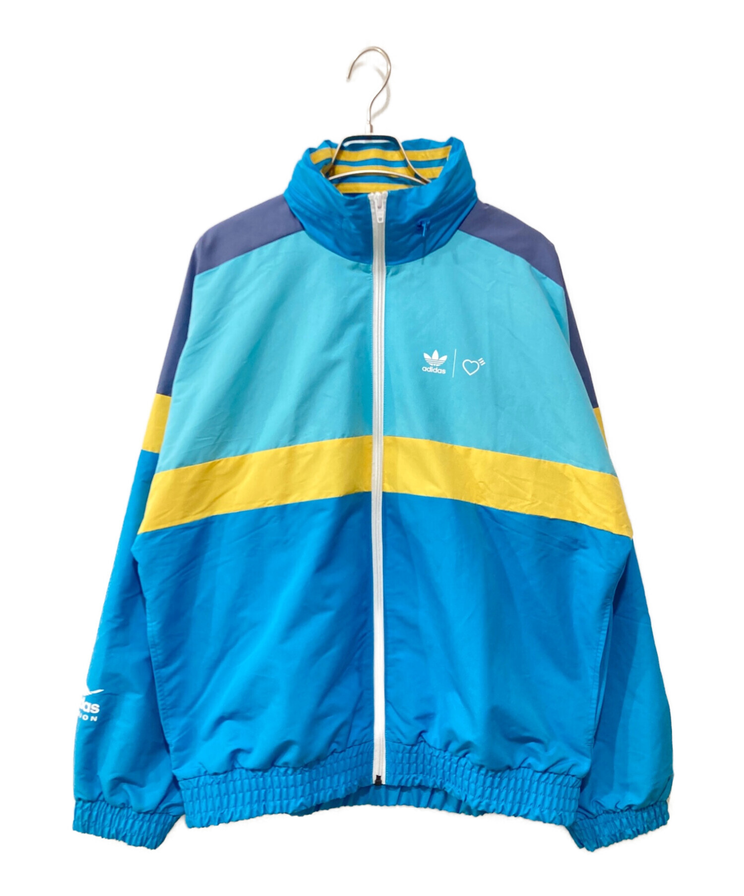 adidas (アディダス) HUMAN MADE (ヒューマンメイド) Windbreaker Jacket ブルー サイズ:L