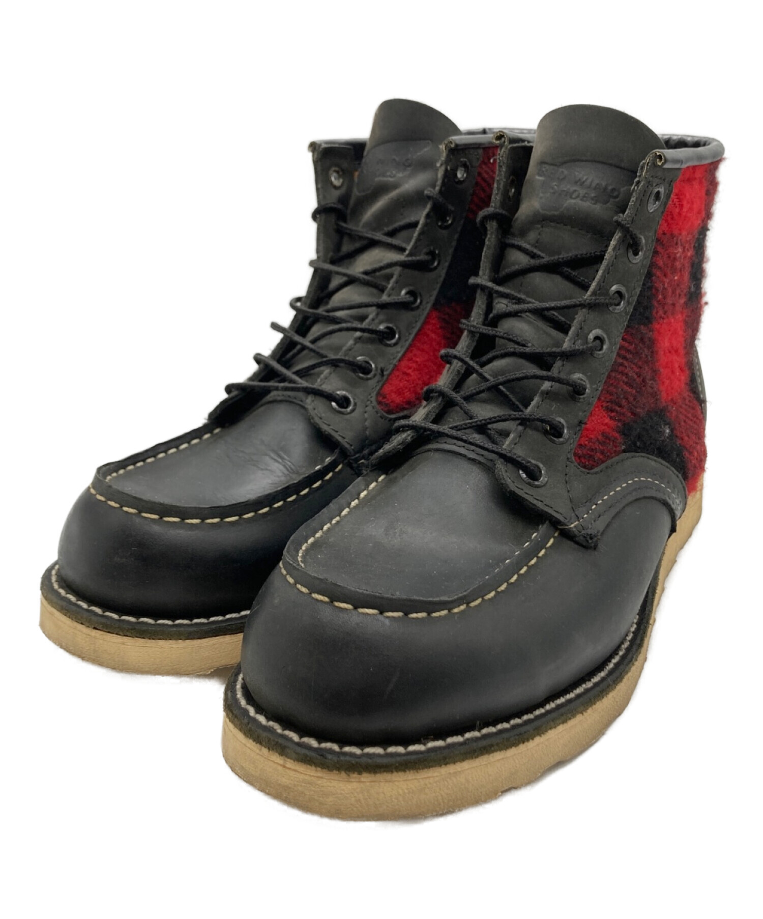 RED WING (レッドウィング) ランバージャック アイリッシュセッター ウールリッチ ヌバック ブーツ ブラック サイズ:8D