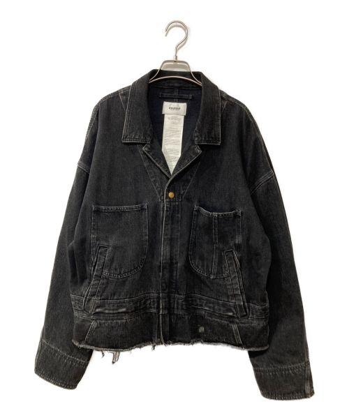 中古・古着通販】doublet (ダブレット) SILK DENIM BLOUSON CUT OFF