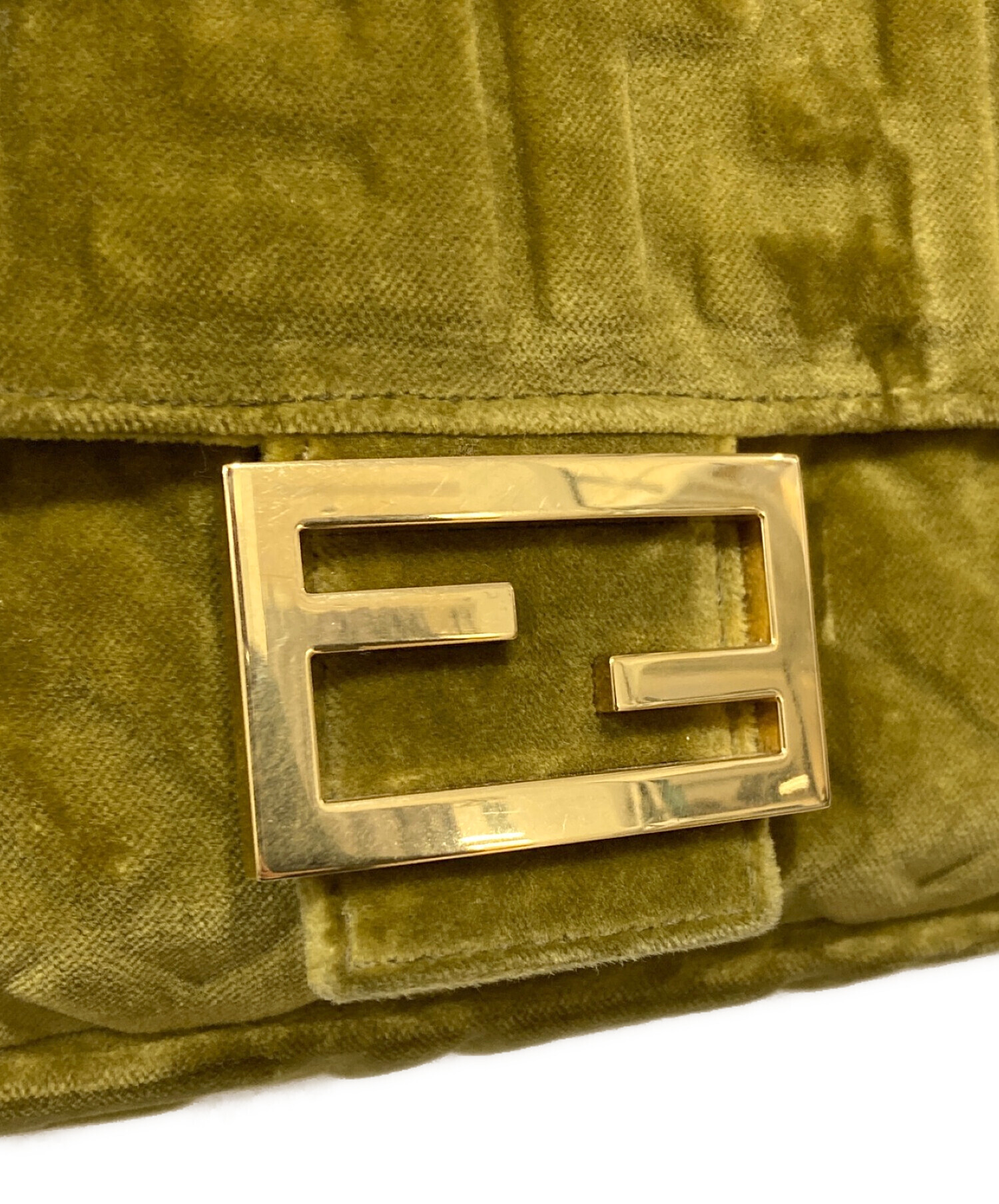 中古・古着通販】FENDI (フェンディ) ベロア マンマバケット オリーブ