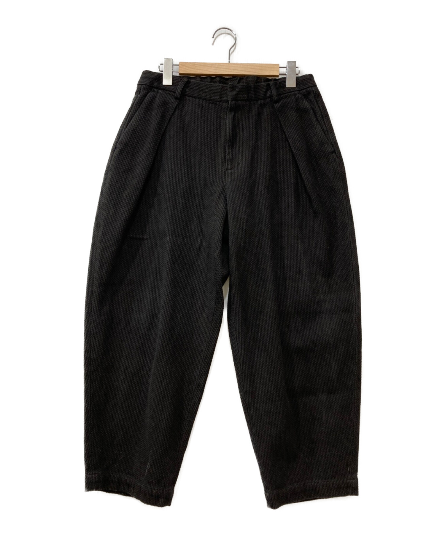 中古・古着通販】COLINA (コリーナ) Sashiko W-tuck Pants ブラウン