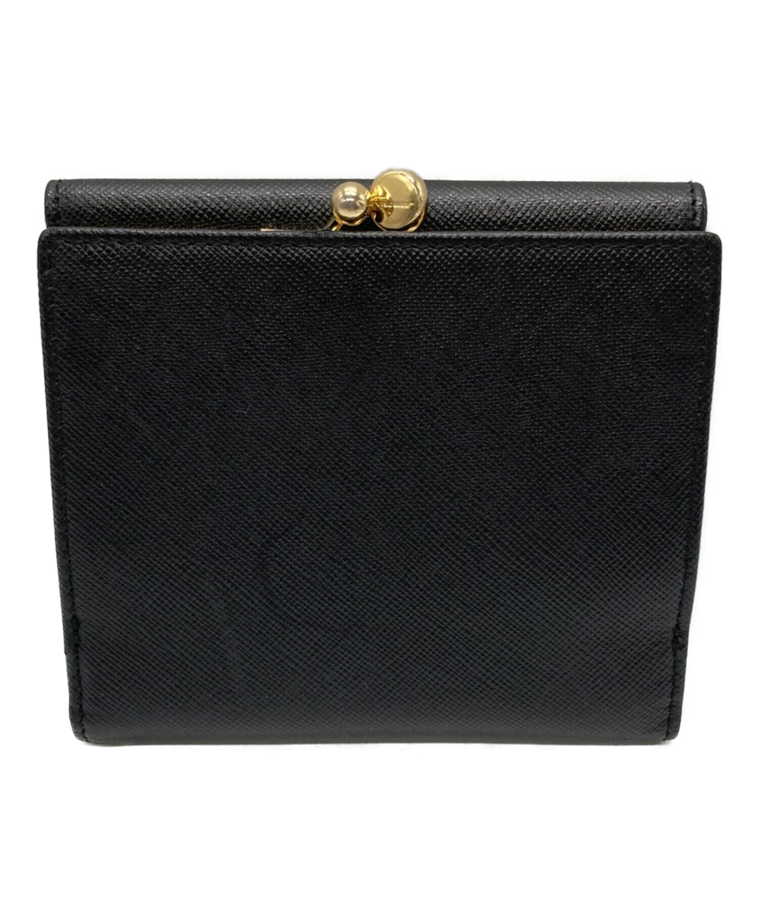フェラガモ 三つ折り 財布 ブラックファッション小物 - 財布