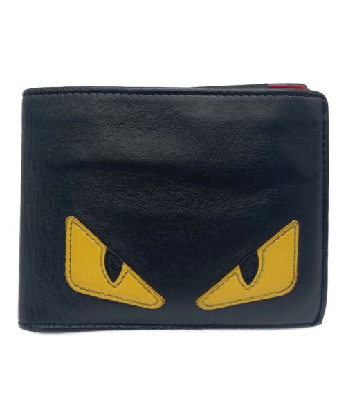 中古・古着通販】FENDI (フェンディ) 2つ折り財布 ブラック｜ブランド