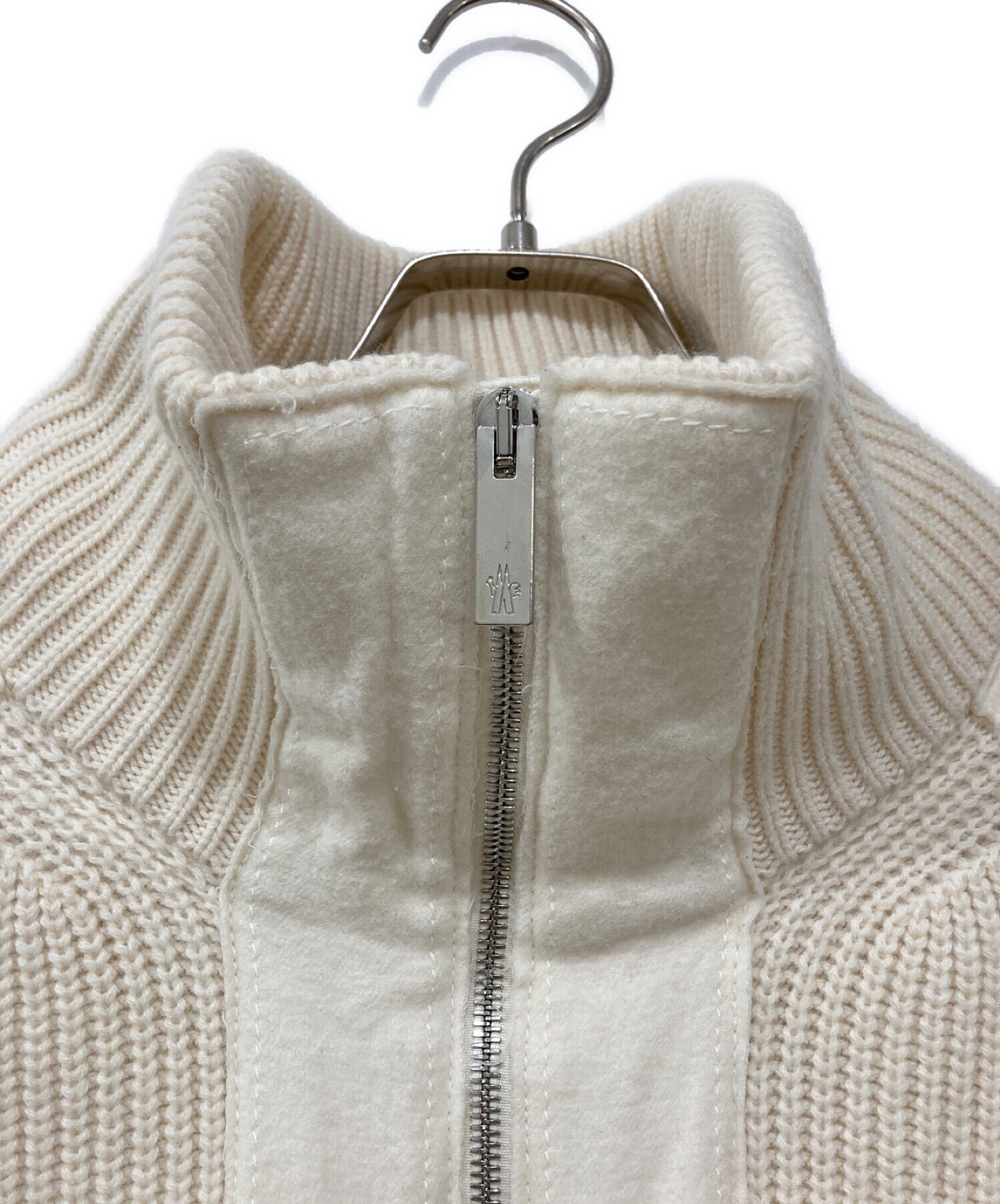 MONCLER (モンクレール) MAGLIONE TRICOT CARDIGAN アイボリー サイズ:L