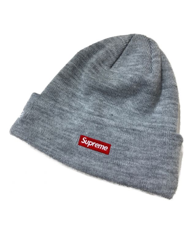 中古・古着通販】Supreme (シュプリーム) New Era (ニューエラ) ツノS Logo Beanie グレー｜ブランド・古着通販  トレファク公式【TREFAC FASHION】スマホサイト