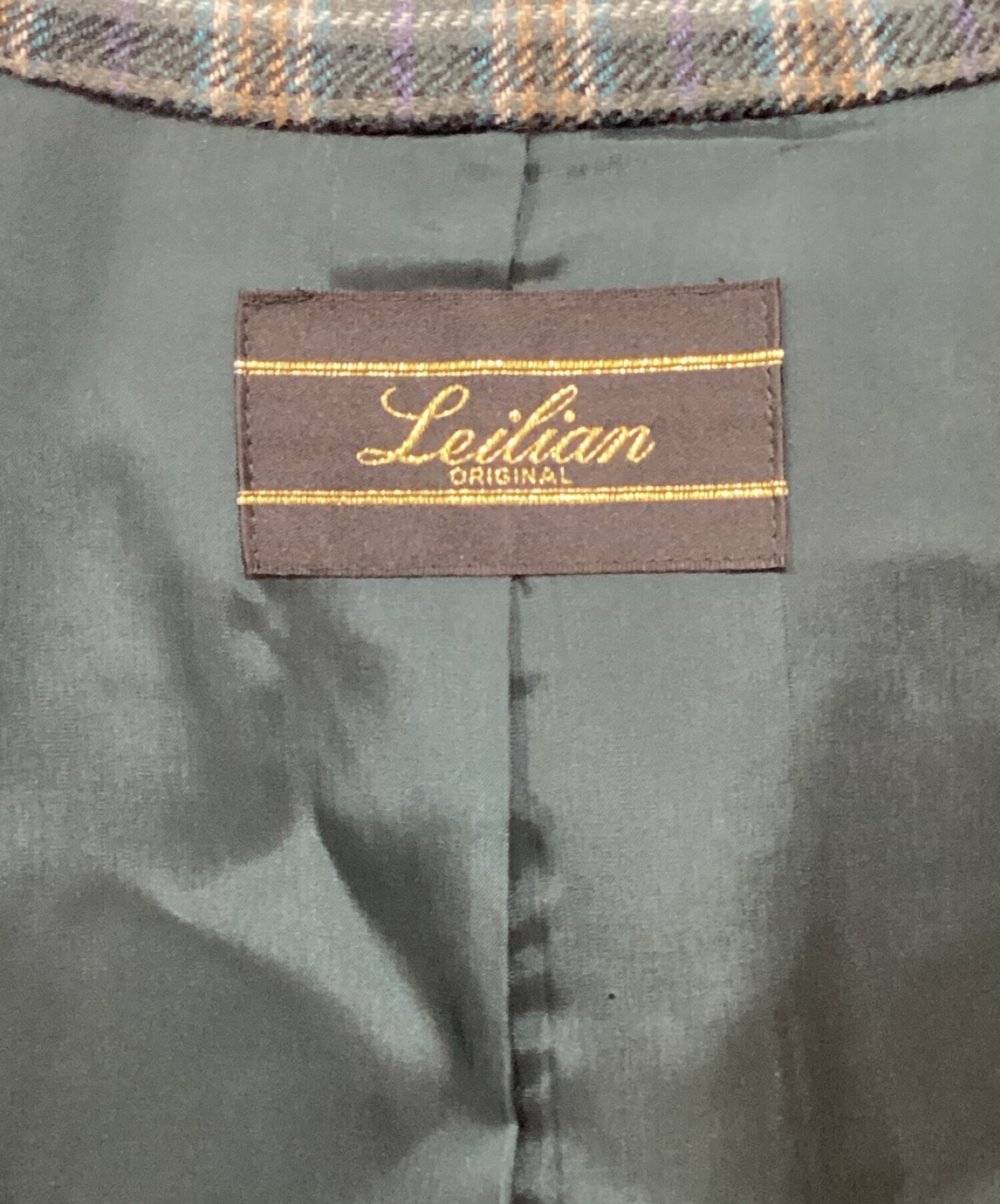 中古・古着通販】LEILIAN (レリアン) カシミヤコート グリーン サイズ