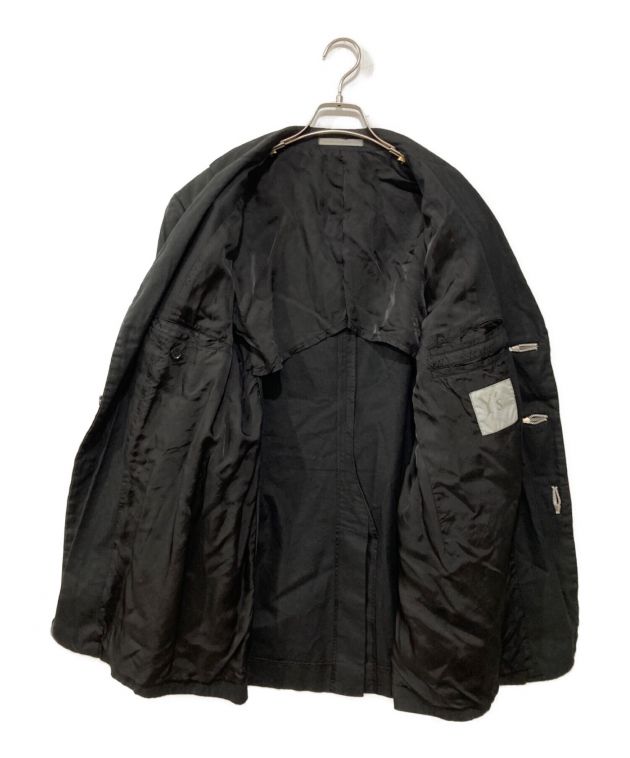中古・古着通販】Y's (ワイズ) デザインテーラードジャケット ブラック 