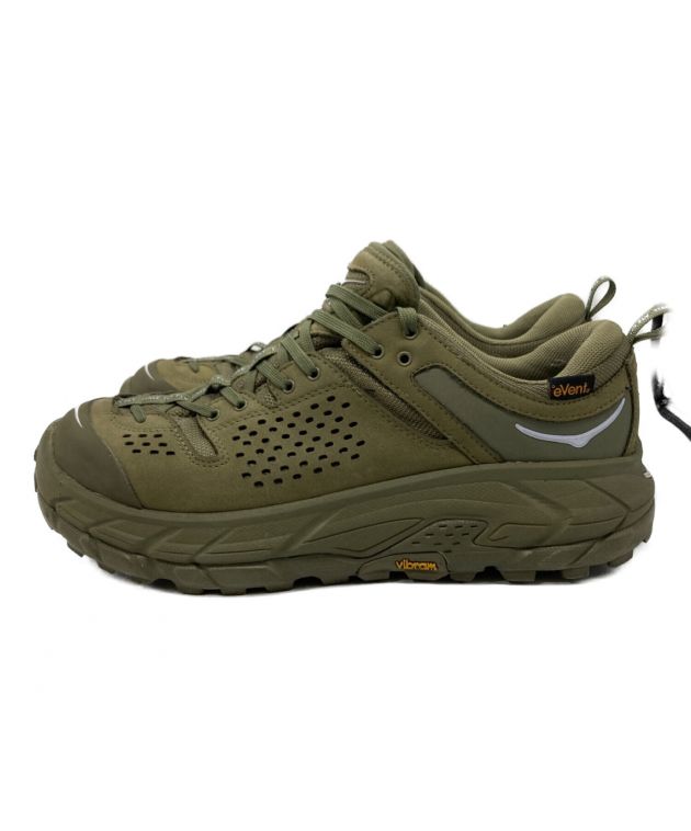 HOKAONEONE (ホカオネオネ) M Tor Ultra Low WP JP オリーブ サイズ:27.5cm US9.5 メンズ スニーカー 中古・古着