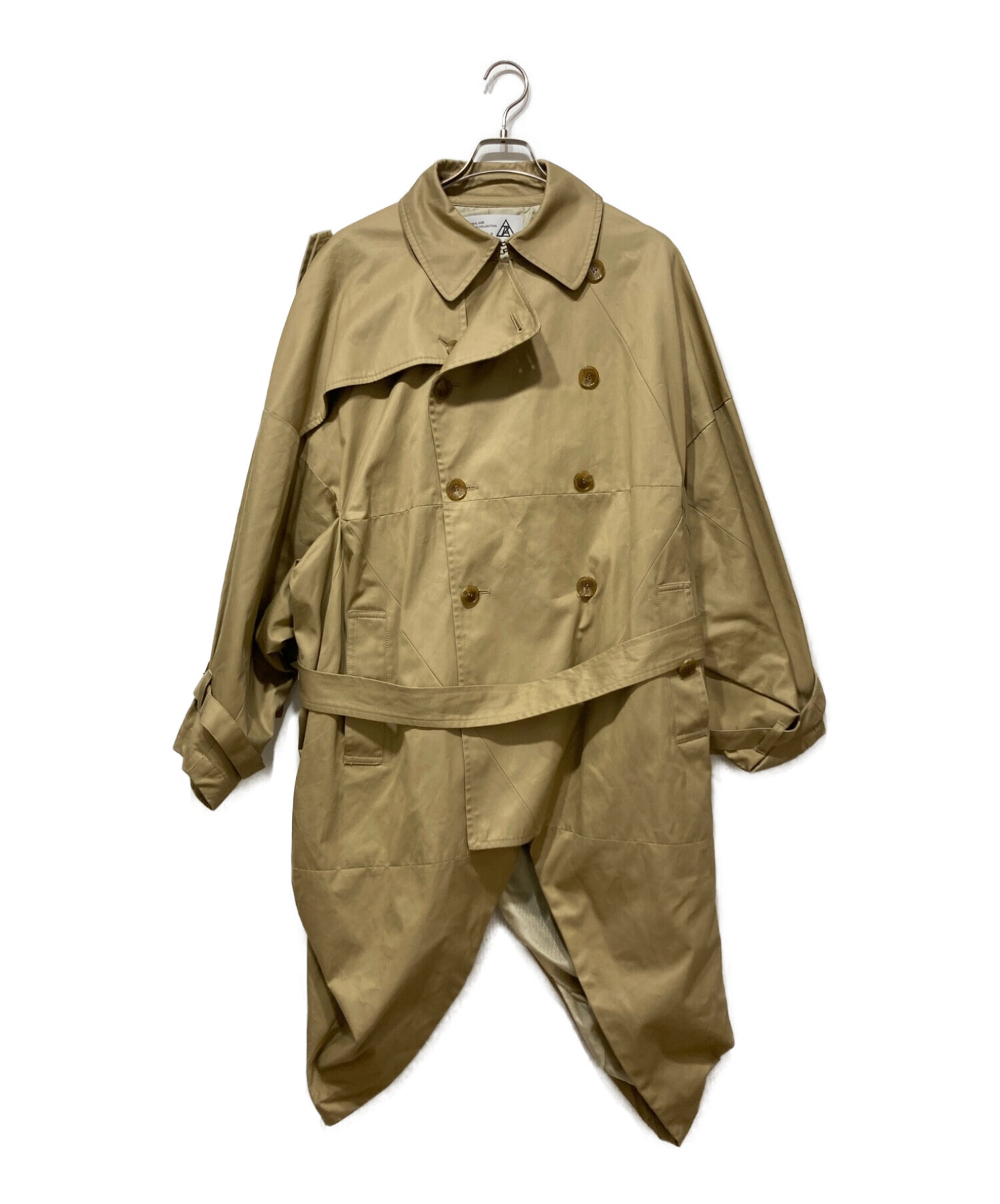 中古・古着通販】ANREALAGE (アンリアレイジ) ICOSAHEDRON TRENCH COAT ベージュ サイズ:48｜ブランド・古着通販  トレファク公式【TREFAC FASHION】スマホサイト