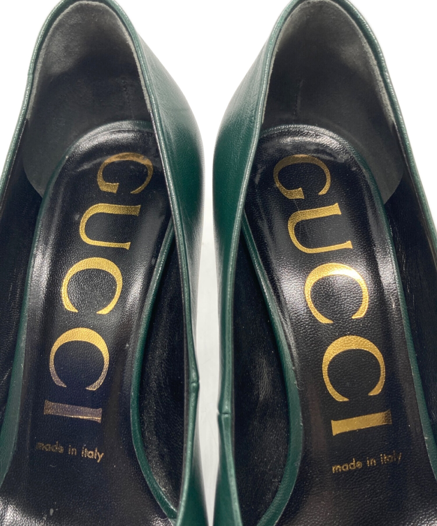 中古・古着通販】GUCCI (グッチ) ヒールパンプス グリーン サイズ:23.5cm (36 1/2)｜ブランド・古着通販  トレファク公式【TREFAC FASHION】スマホサイト