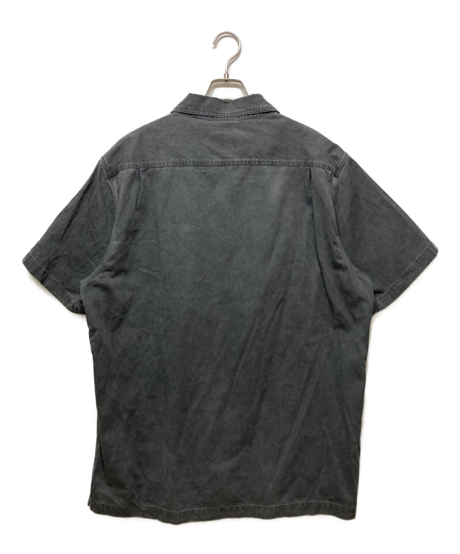 SUPREME (シュプリーム) Twill Half Zip Shirt グレー サイズ:XL