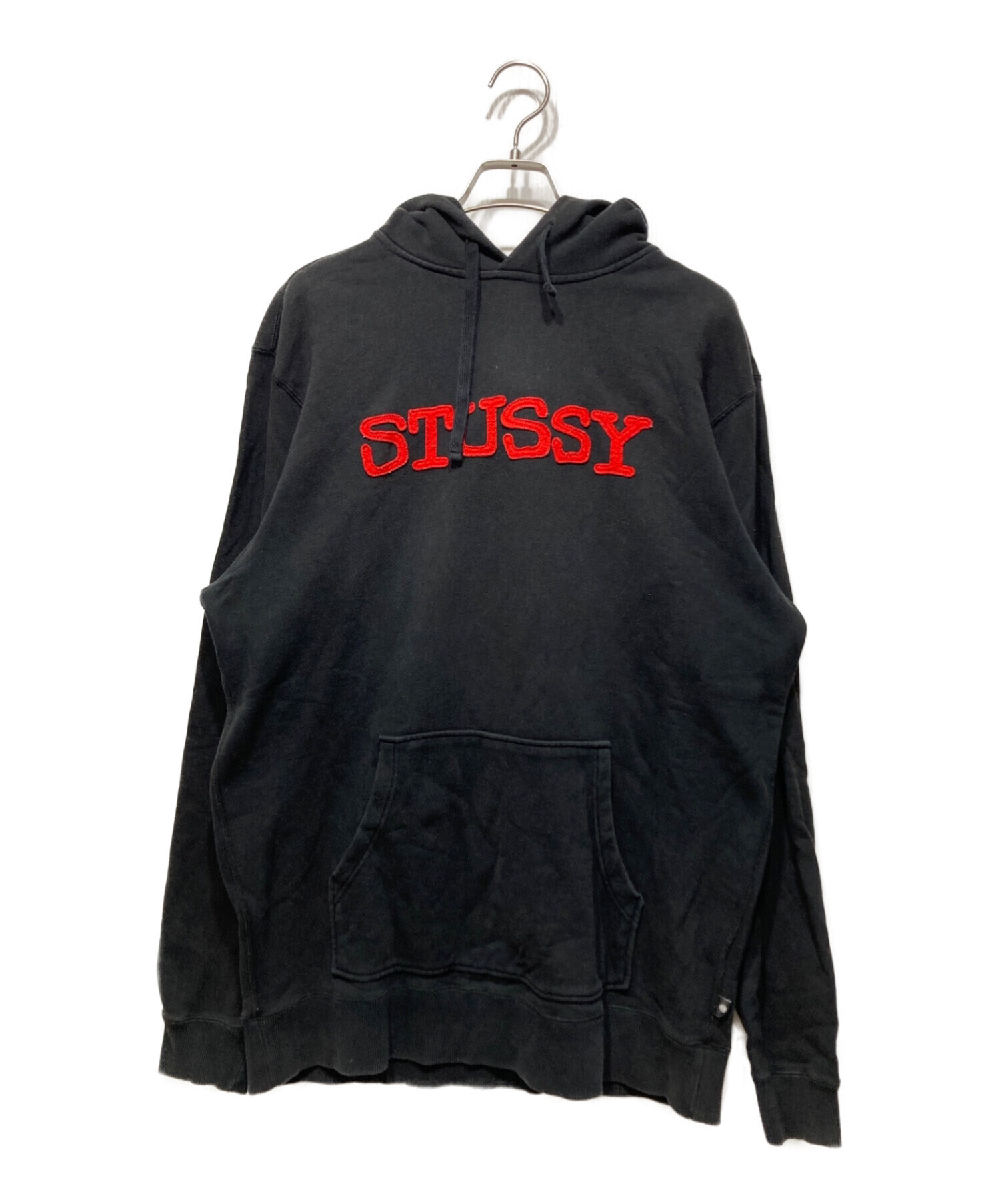 stussy (ステューシー) プルオーバーパーカー ブラック サイズ:XL