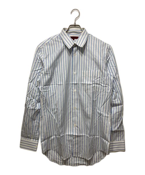 【中古・古着通販】COMME des GARCONS HOMME DEUX (コムデギャルソン オム ドゥ) ストライプシャツ ブルー サイズ:Ⅿ｜ブランド・古着通販  トレファク公式【TREFAC FASHION】スマホサイト