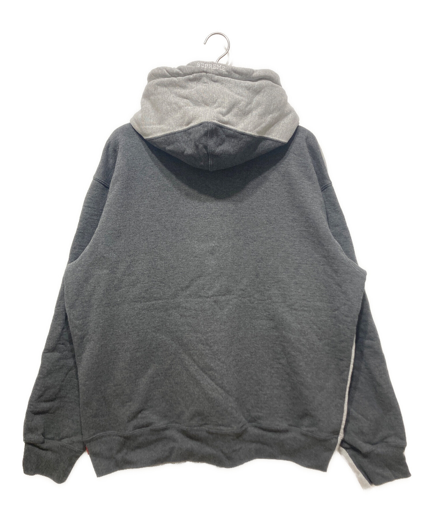 中古・古着通販】SUPREME (シュプリーム) S Logo Split Hooded Sweatshirt グレー  サイズ:XL｜ブランド・古着通販 トレファク公式【TREFAC FASHION】スマホサイト