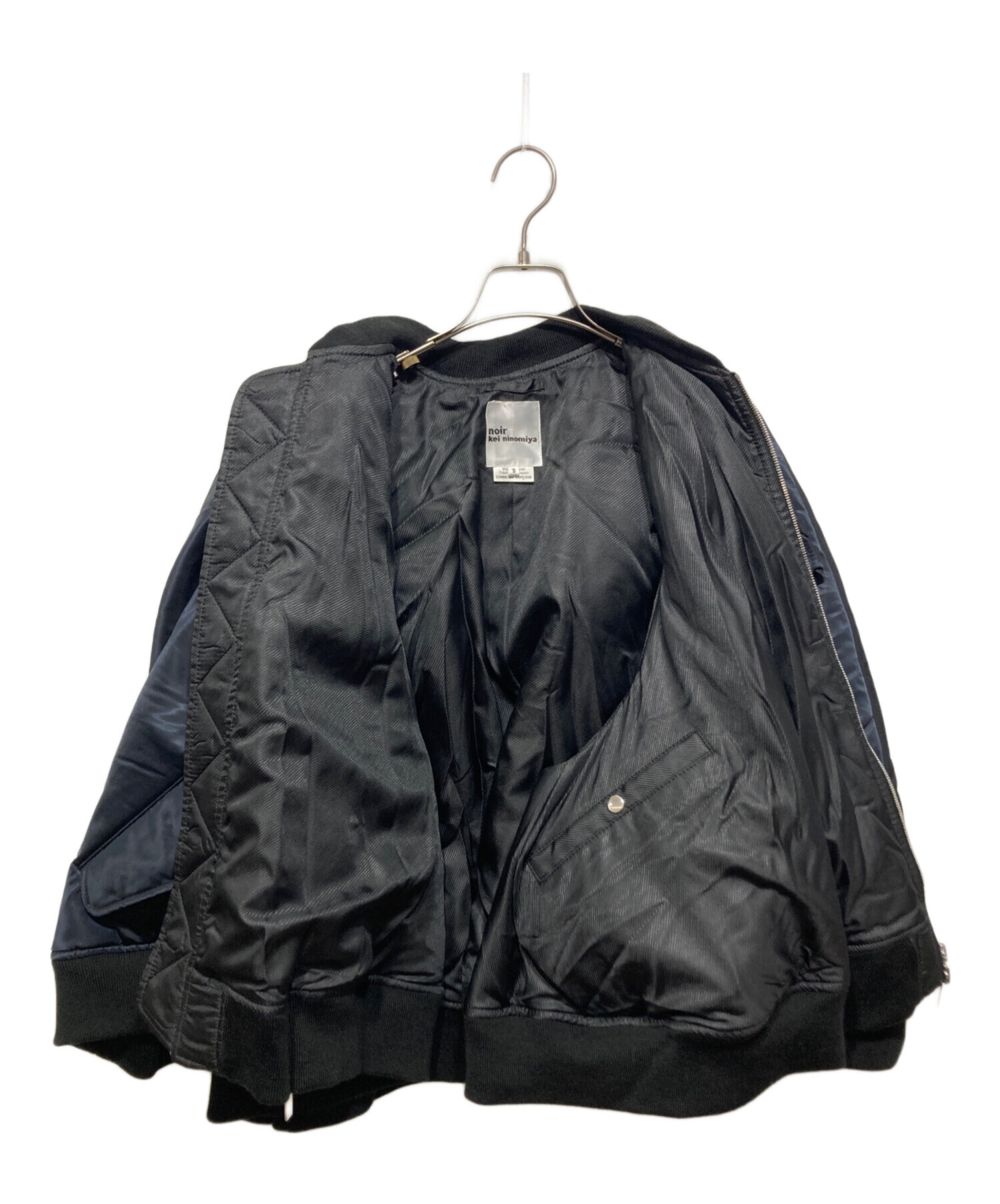 noir kei ninomiya (ノワール ケイ ニノミヤ) Nylon Twill Cape ブラック サイズ:S